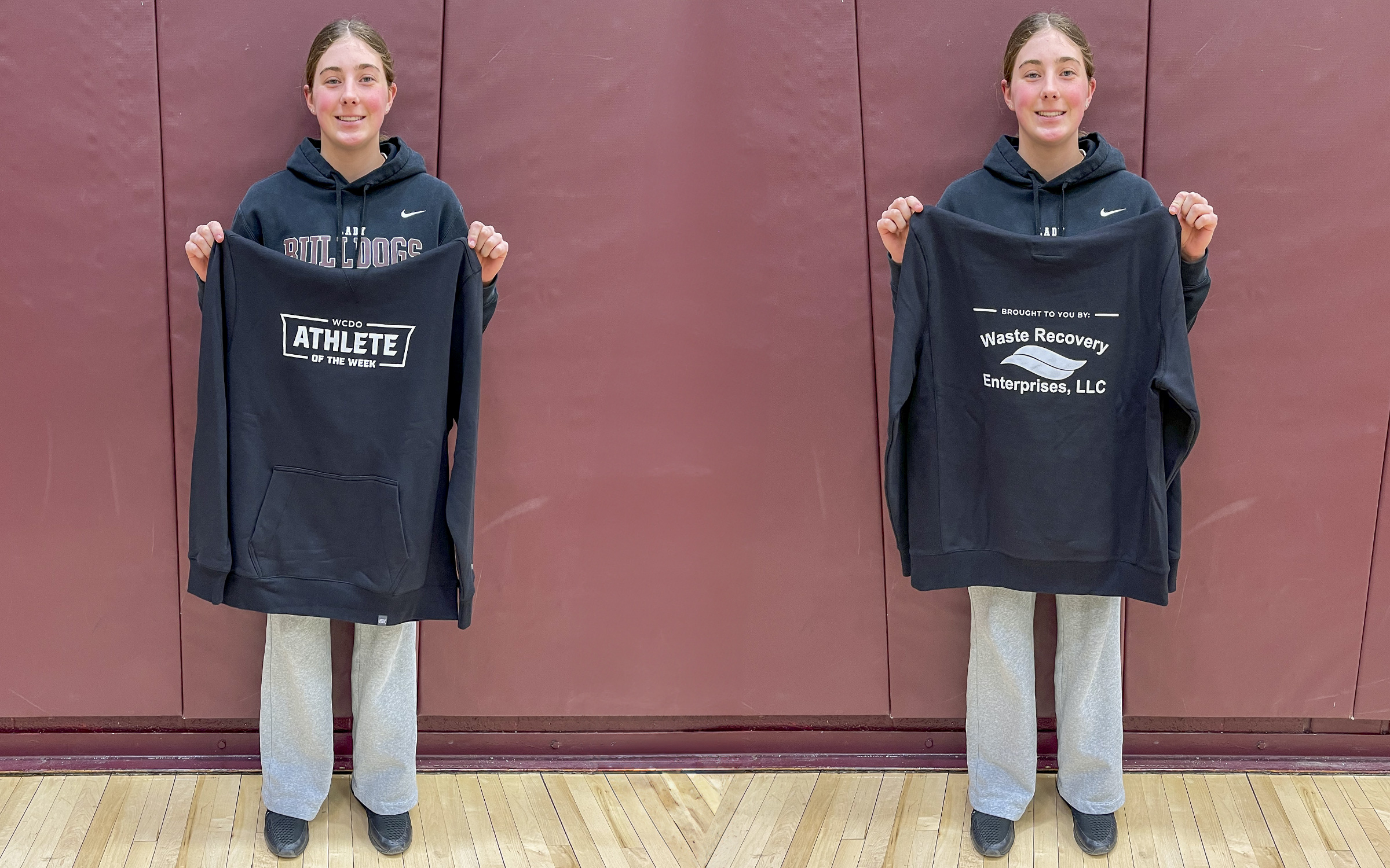 action shot of girl spiking volleyball