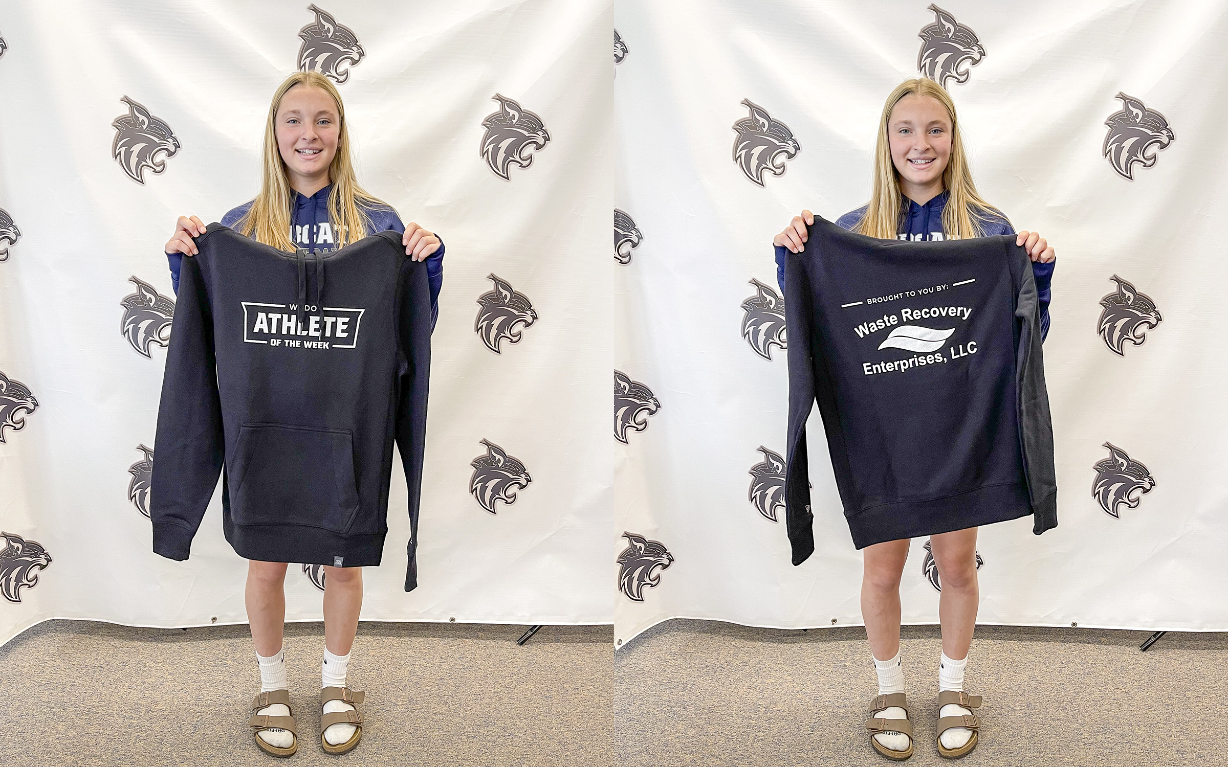 action shot of girl spiking volleyball