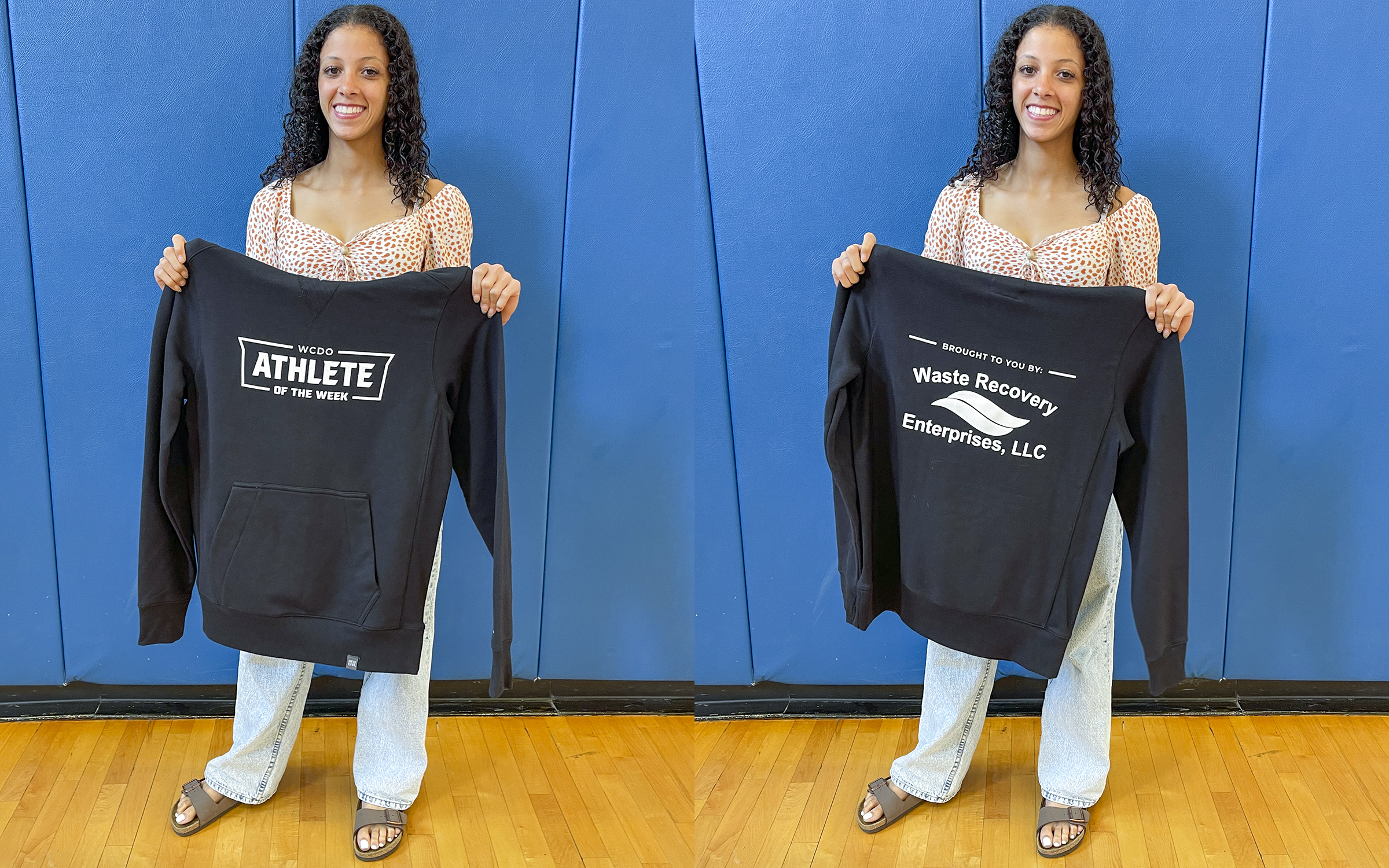 action shot of girl spiking volleyball