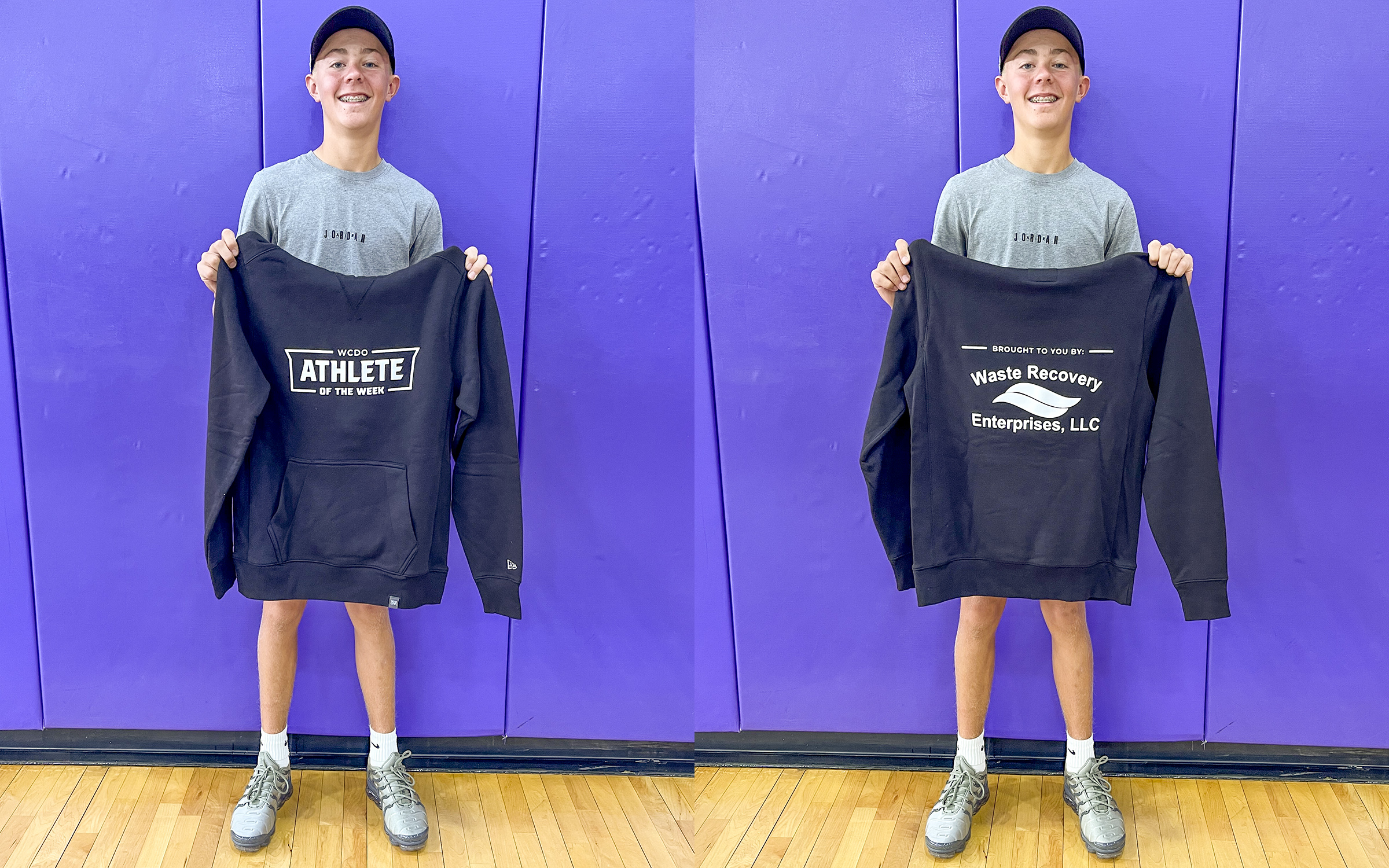 action shot of girl spiking volleyball