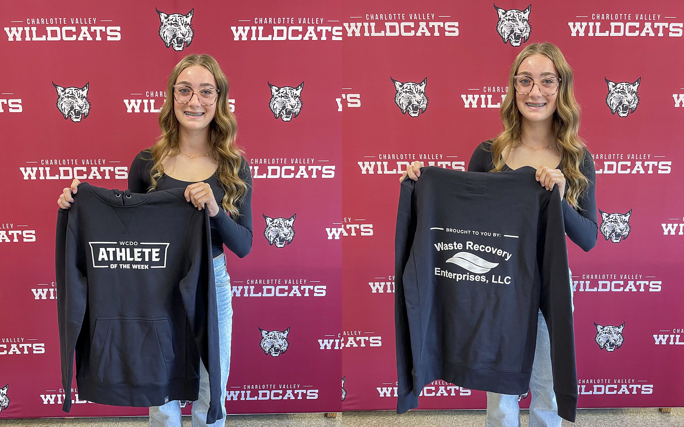 action shot of girl spiking volleyball