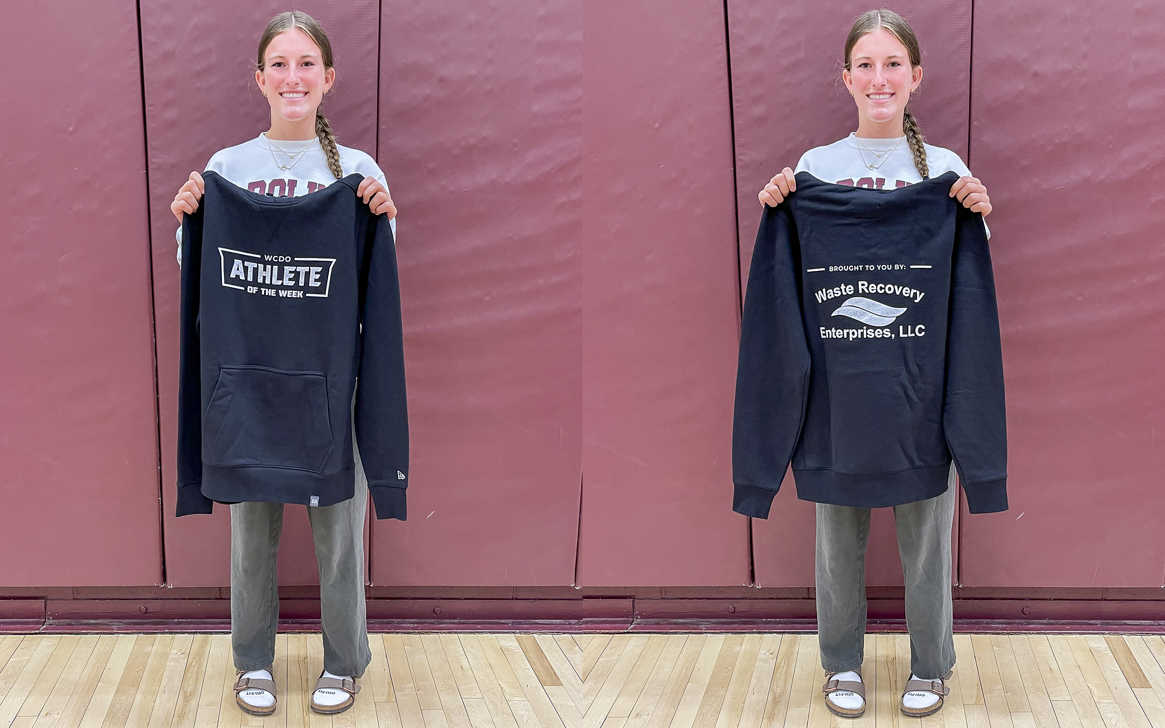 action shot of girl spiking volleyball
