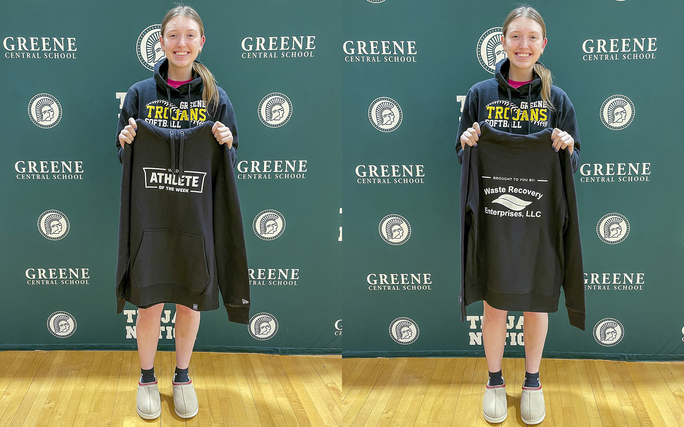 action shot of girl spiking volleyball