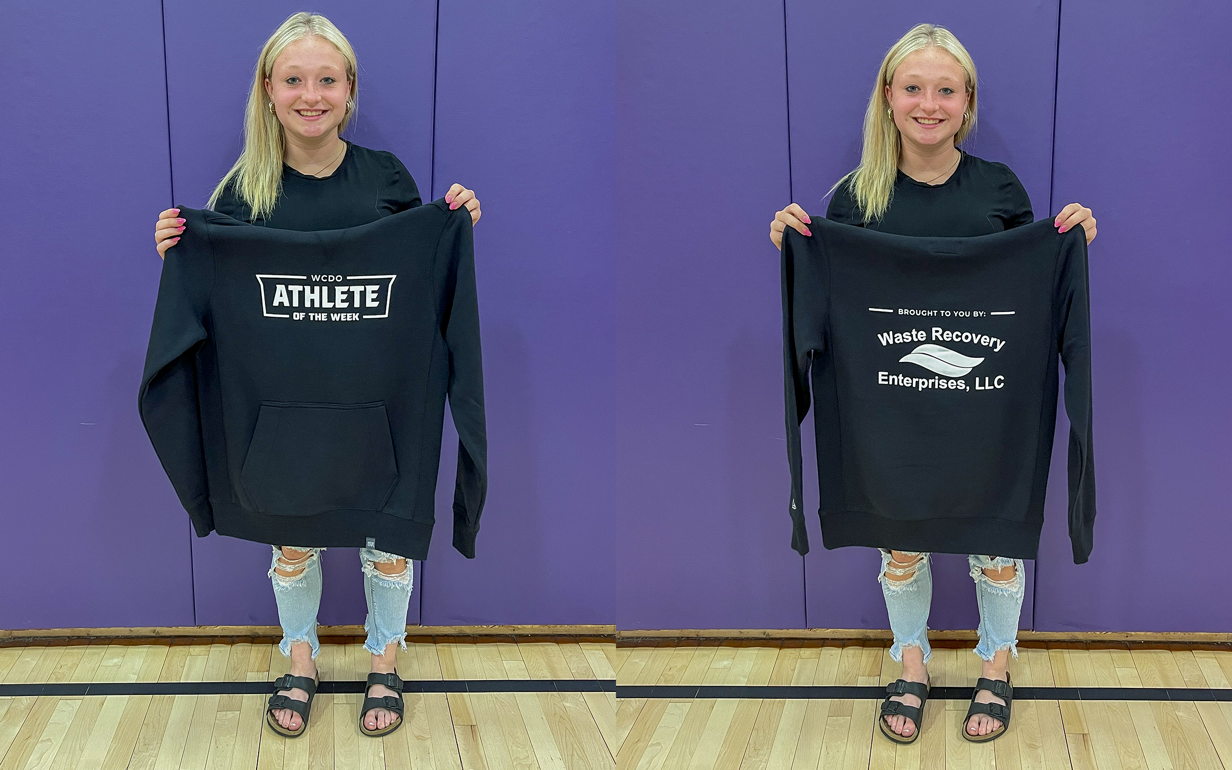 action shot of girl spiking volleyball