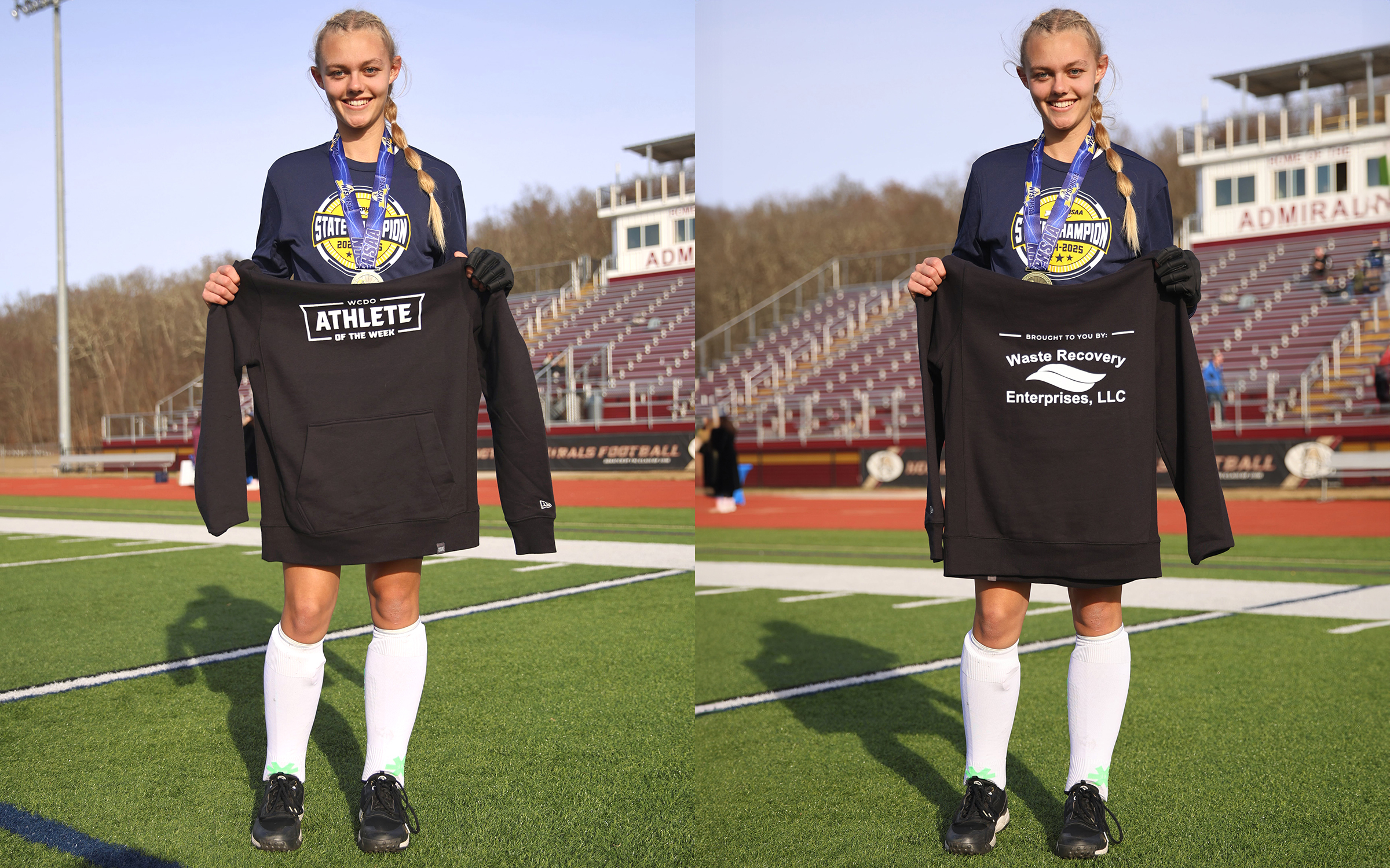 action shot of girl spiking volleyball