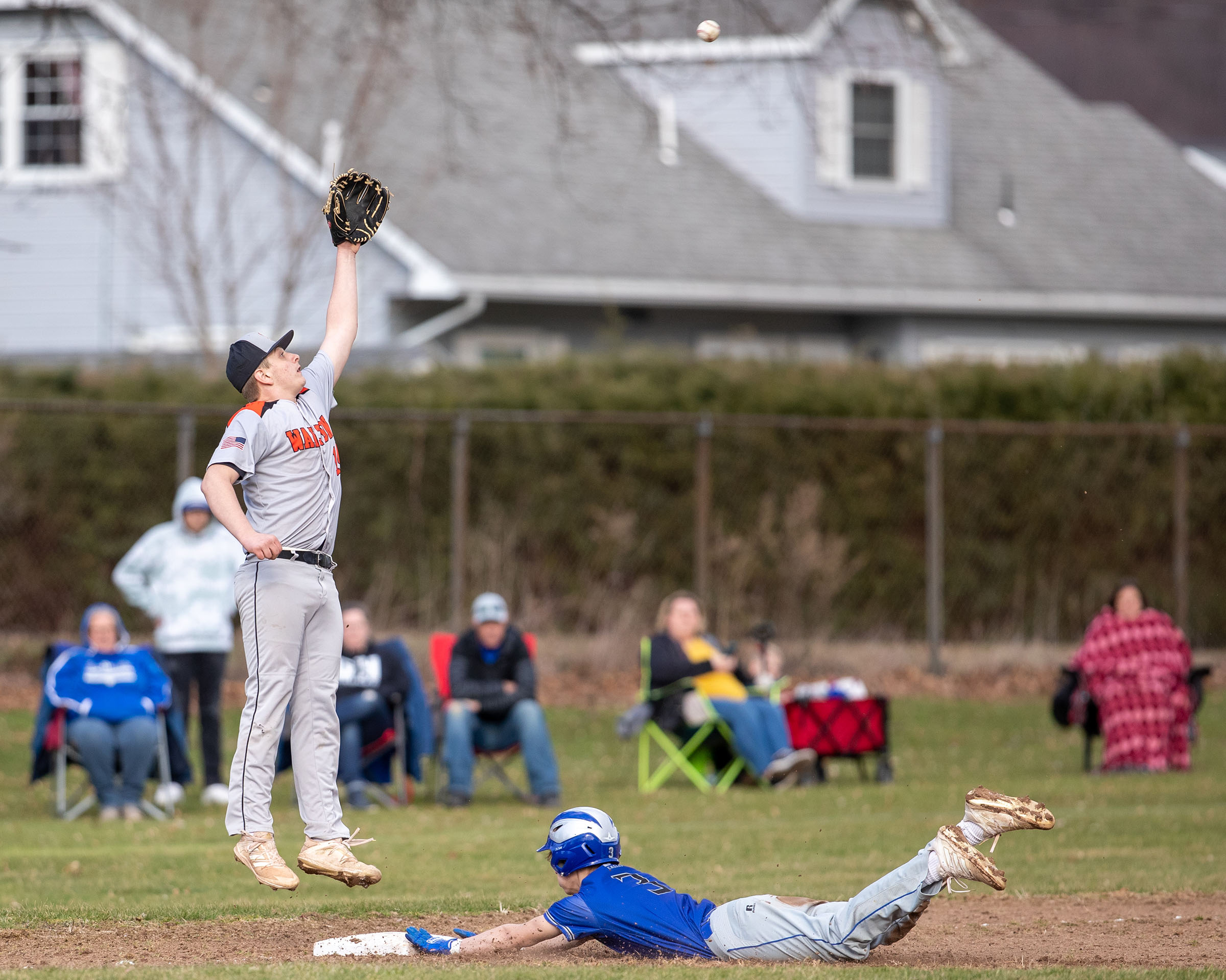 action shot of girl spiking volleyball