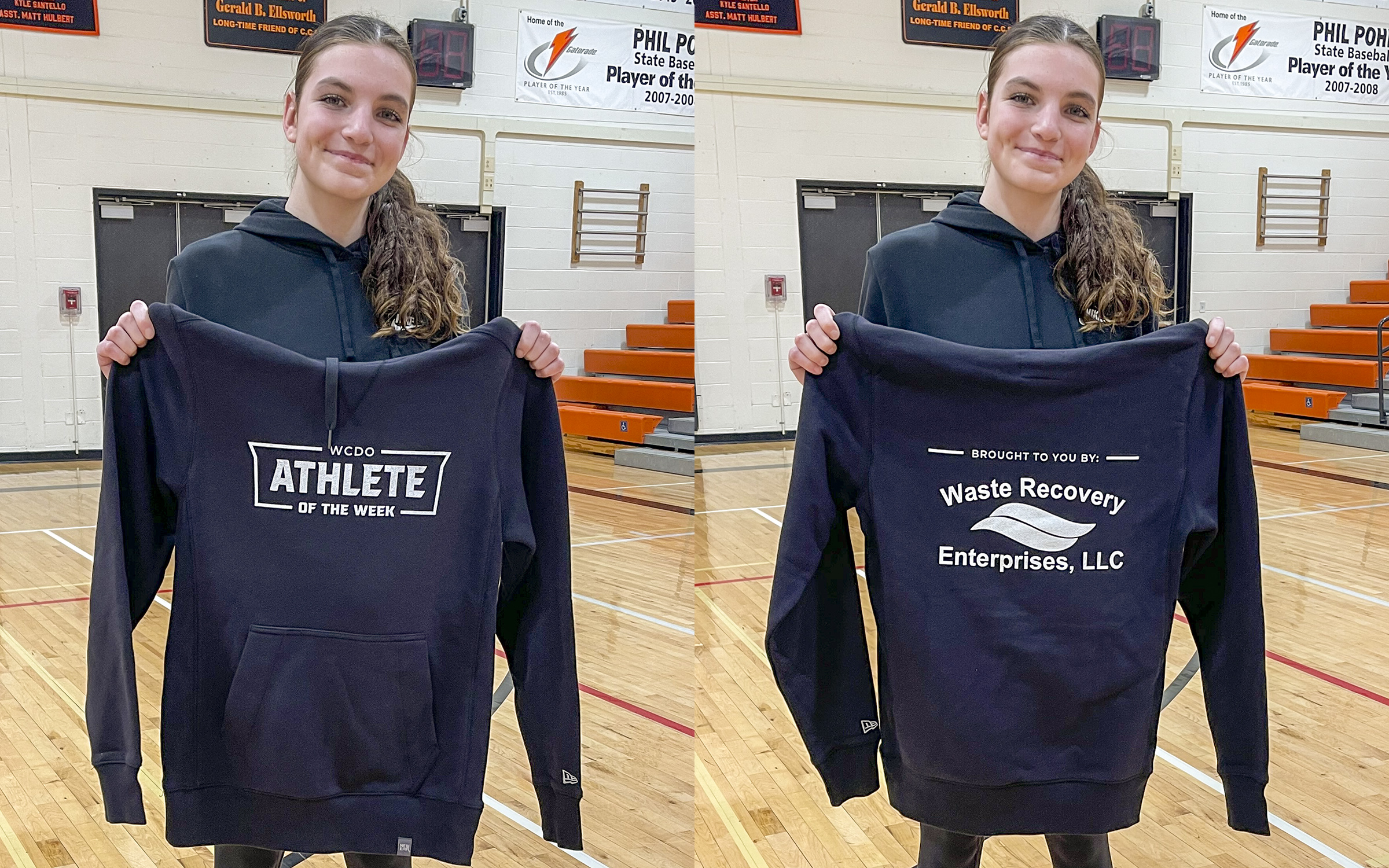 action shot of girl spiking volleyball