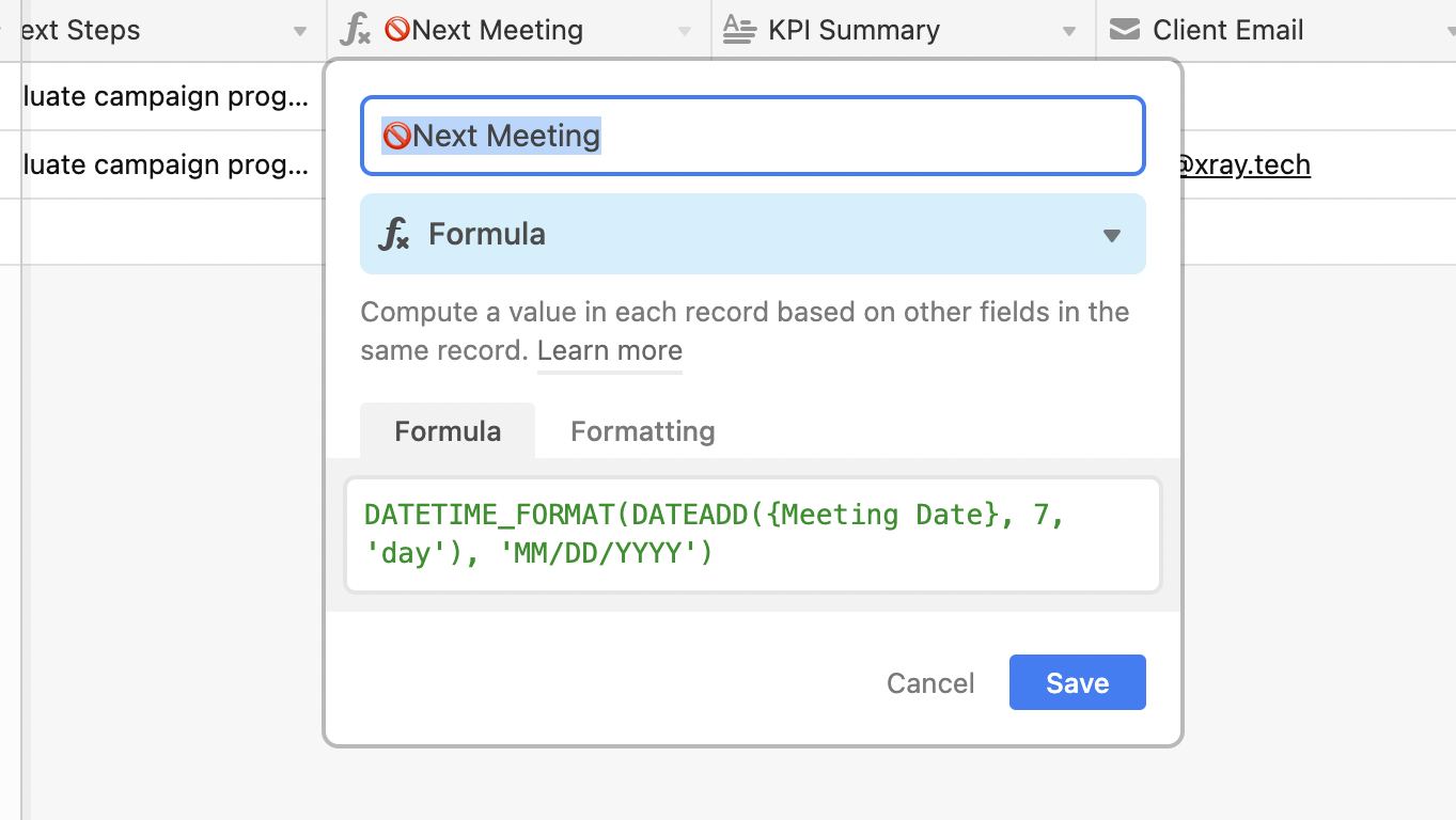 Use formulas to automatically calculate data whenever possible