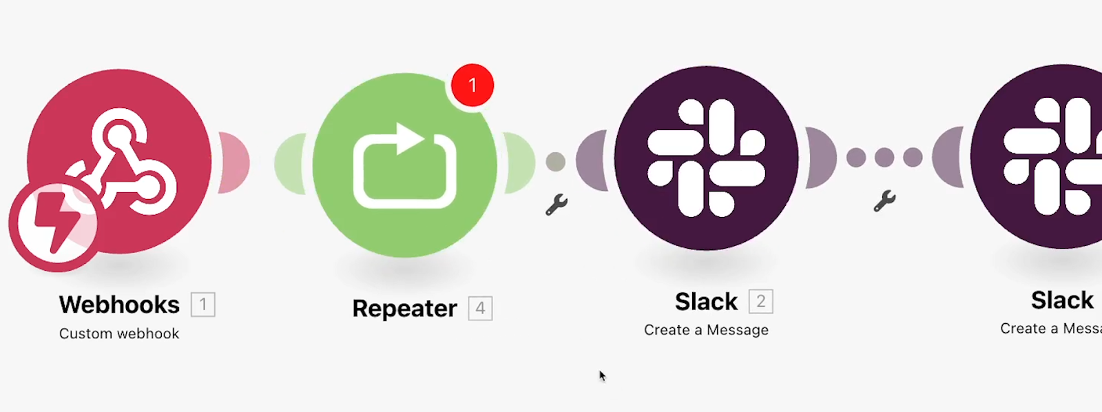 Place your repeater module before all of the actions that you want to repeat