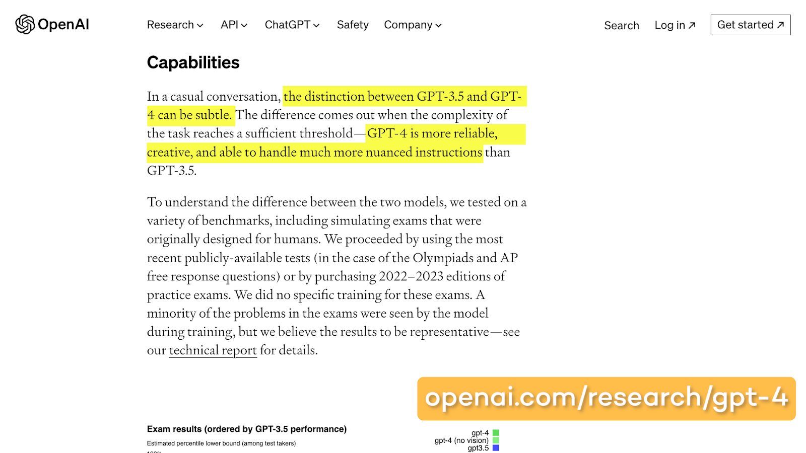 Differences between GPT-3.5 and GPT-4