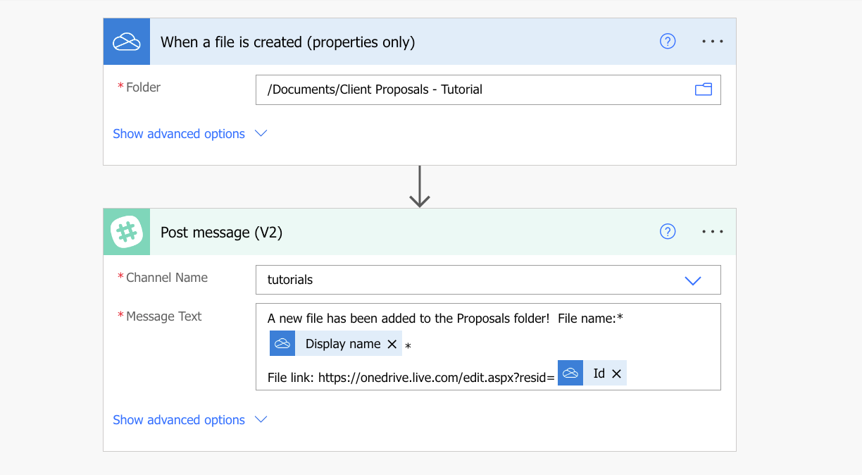 an app trigger in Power Automate