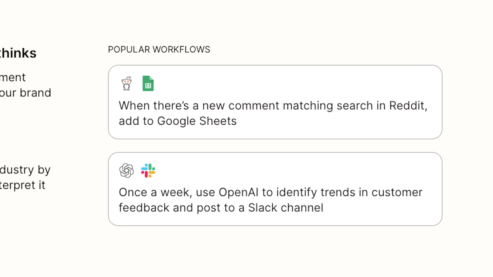 Social media automation examples in Zapier