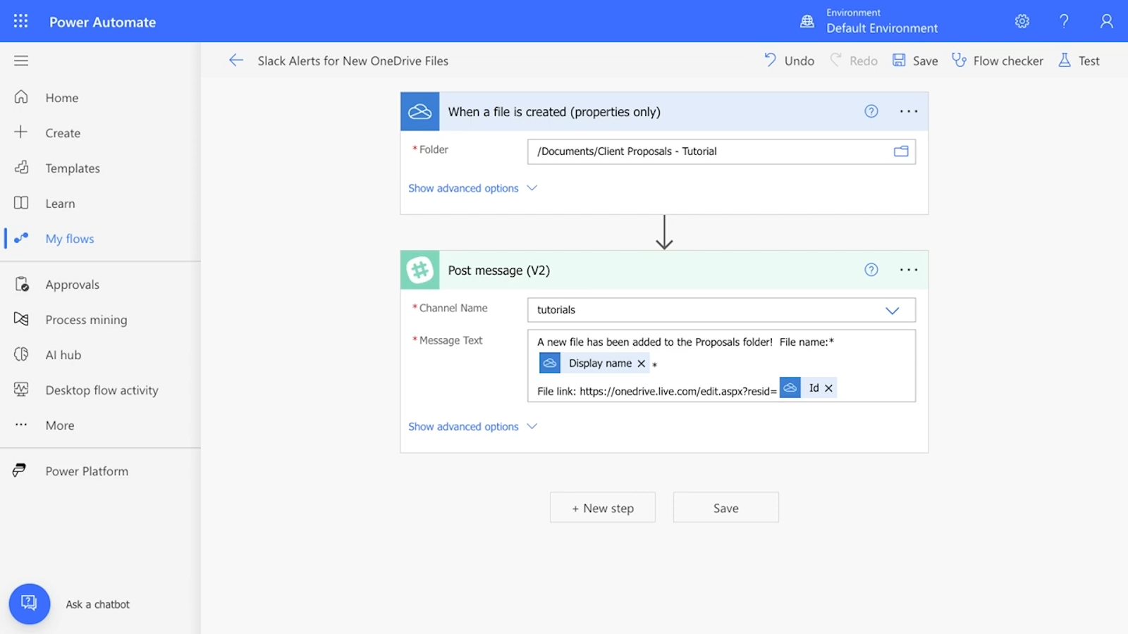 An automation in Power Automate