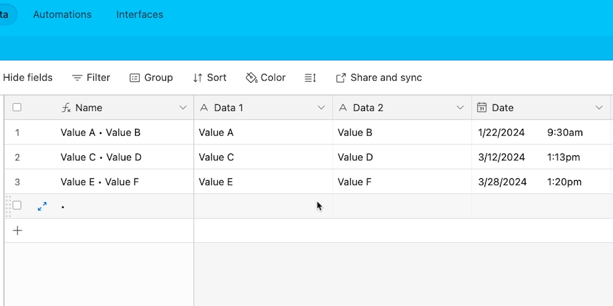 Placeholder fields in XRay's Airtable template