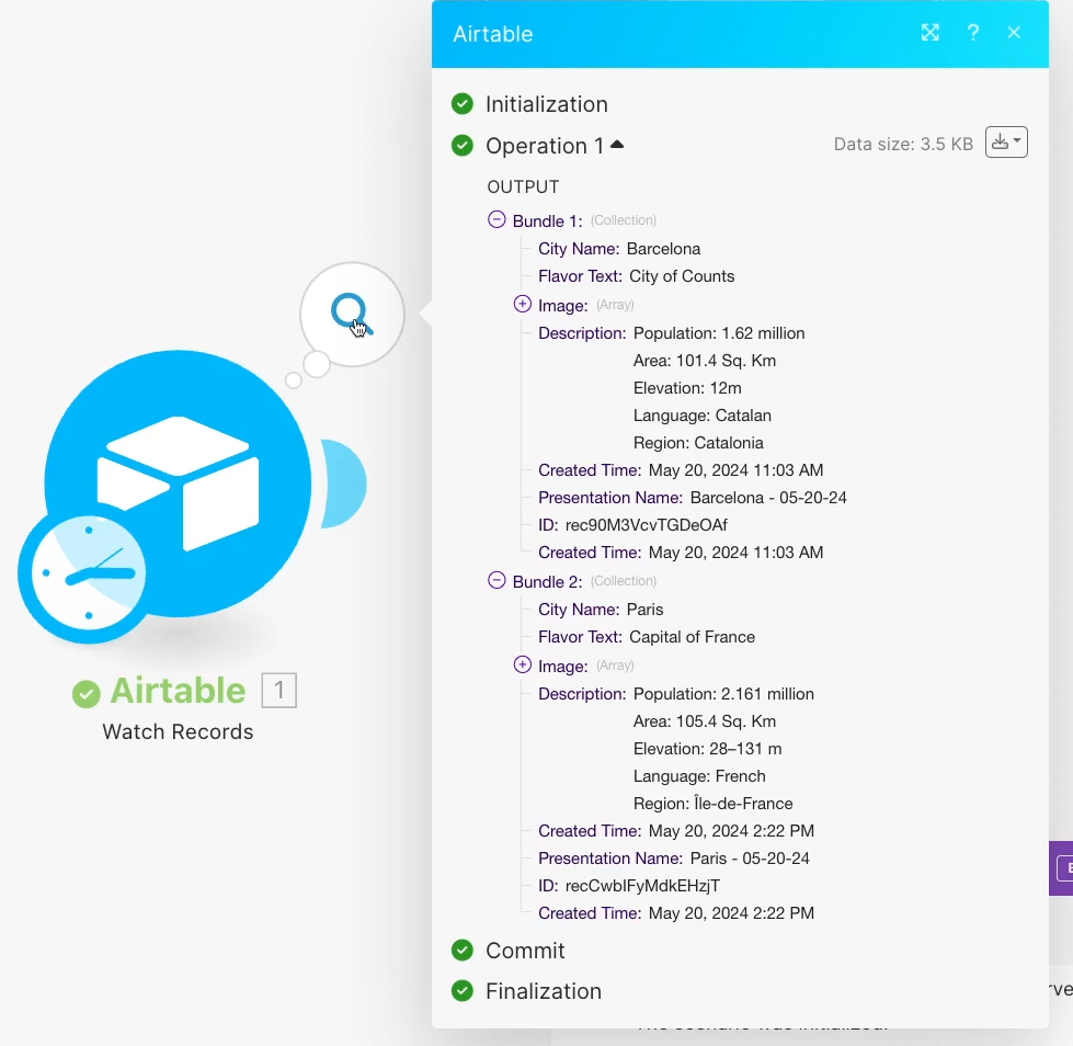 Test Data for the Airtable Trigger