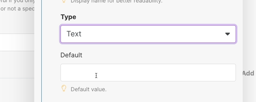 Data structure configuration - choosing an optional "default"