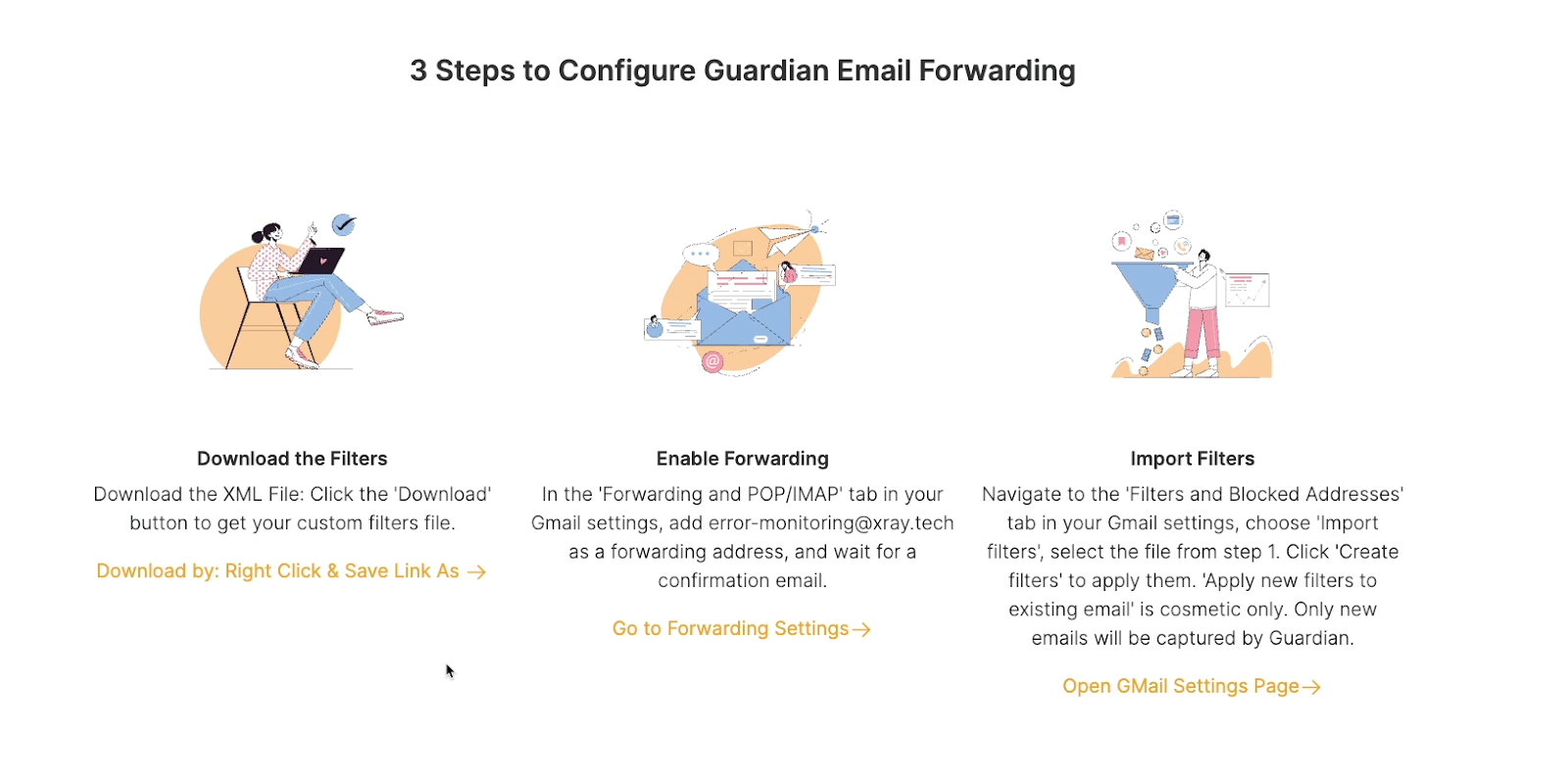 3 simple steps for setting up Guardian