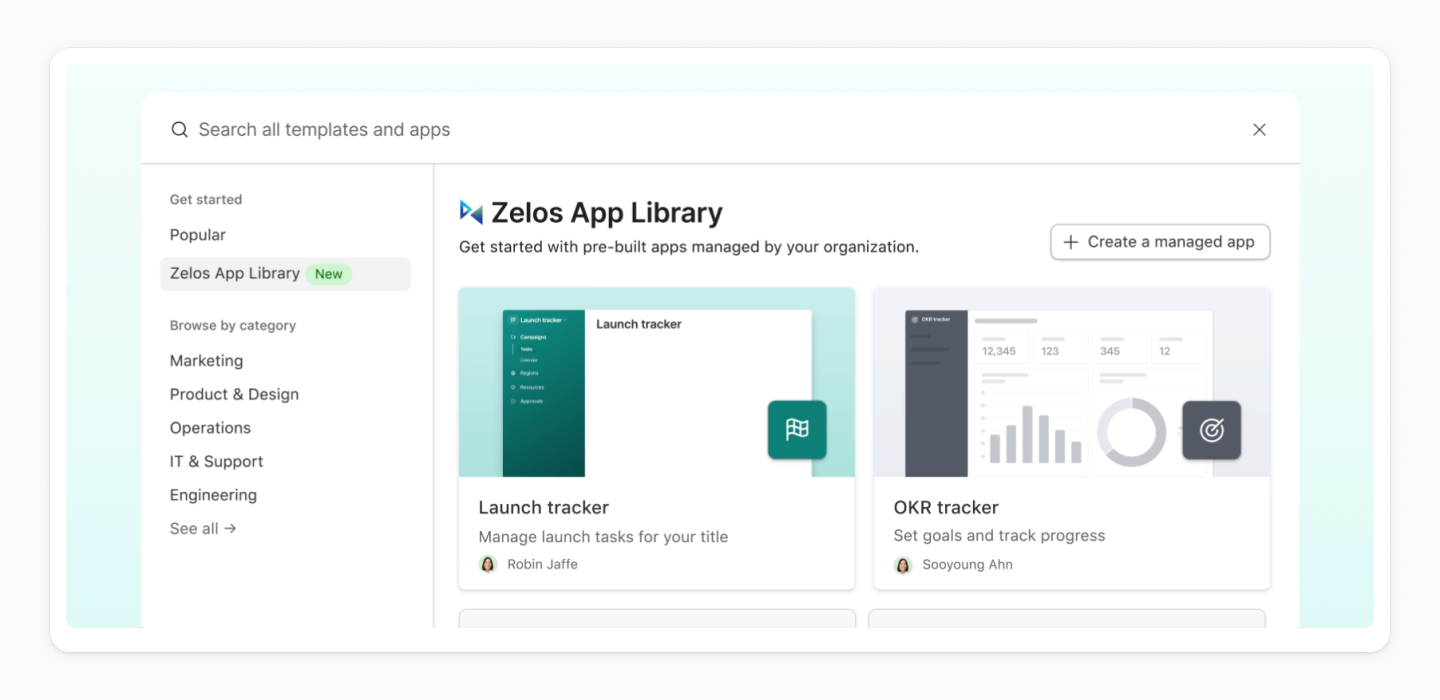 The new App Library feature in Airtable