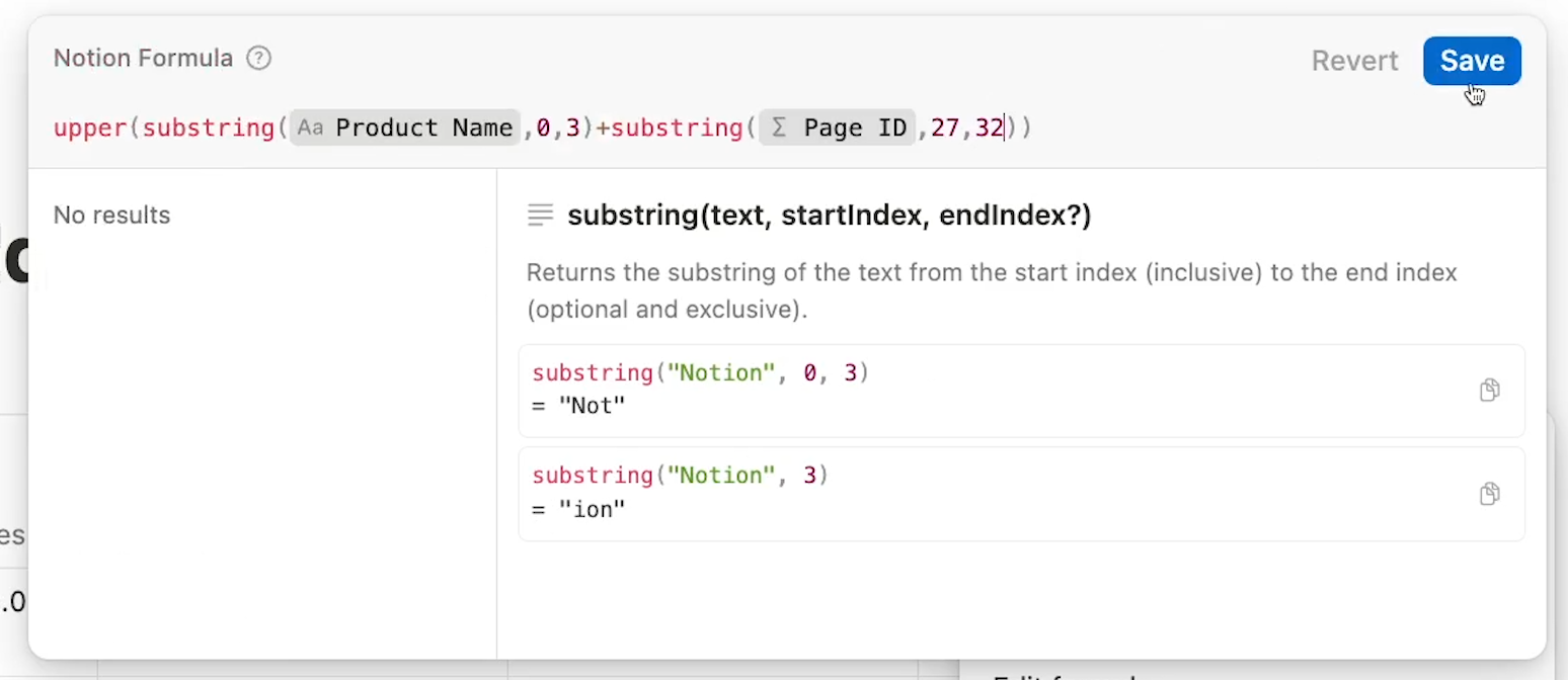 Concatenating text in a Notion formula