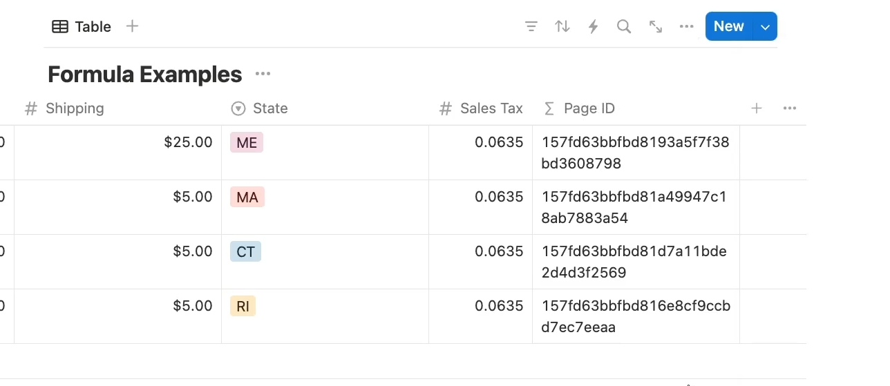 The output of the id() function in Notion