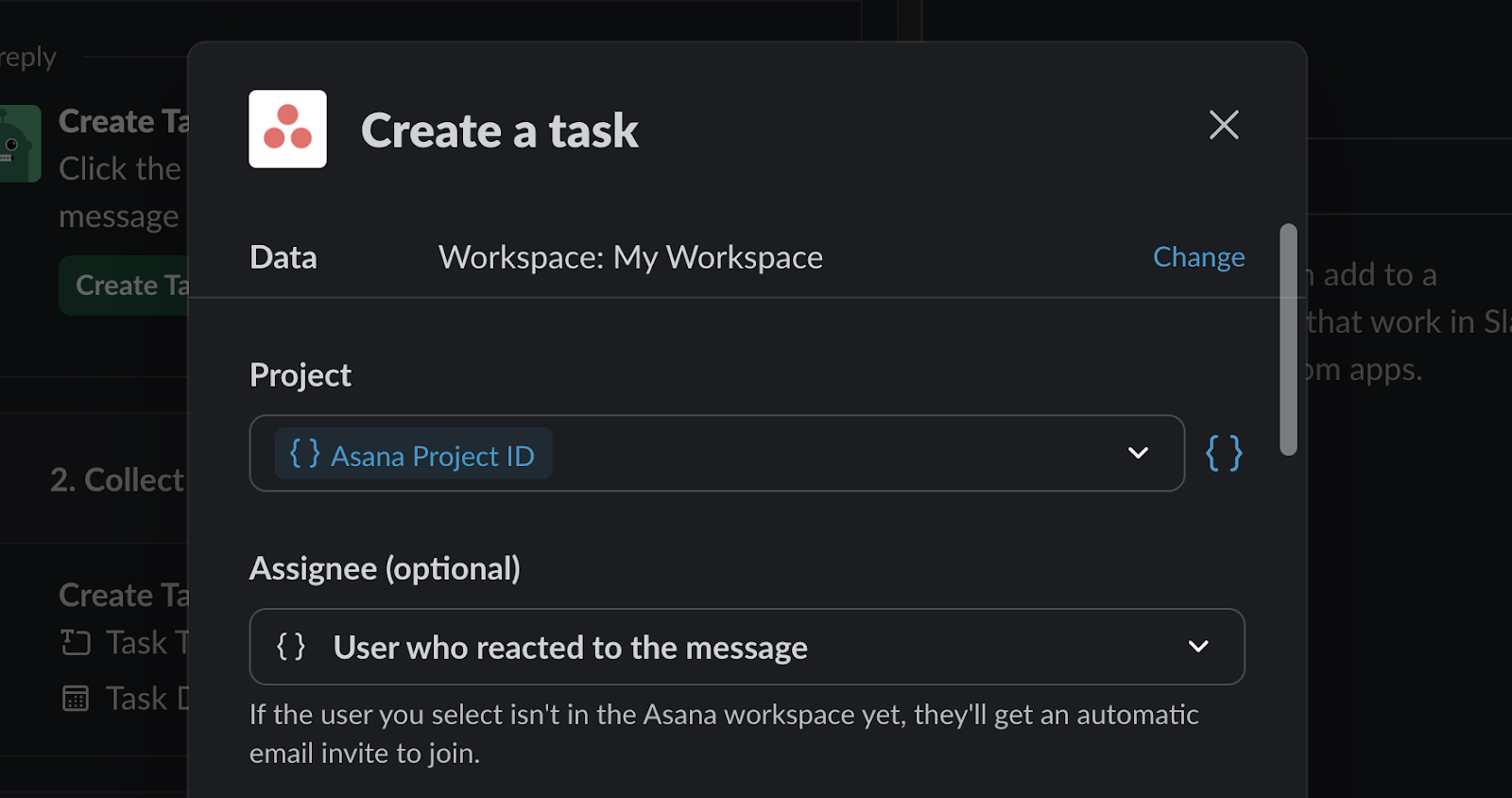 Mapping data retrieved from Airtable into a new Asana task