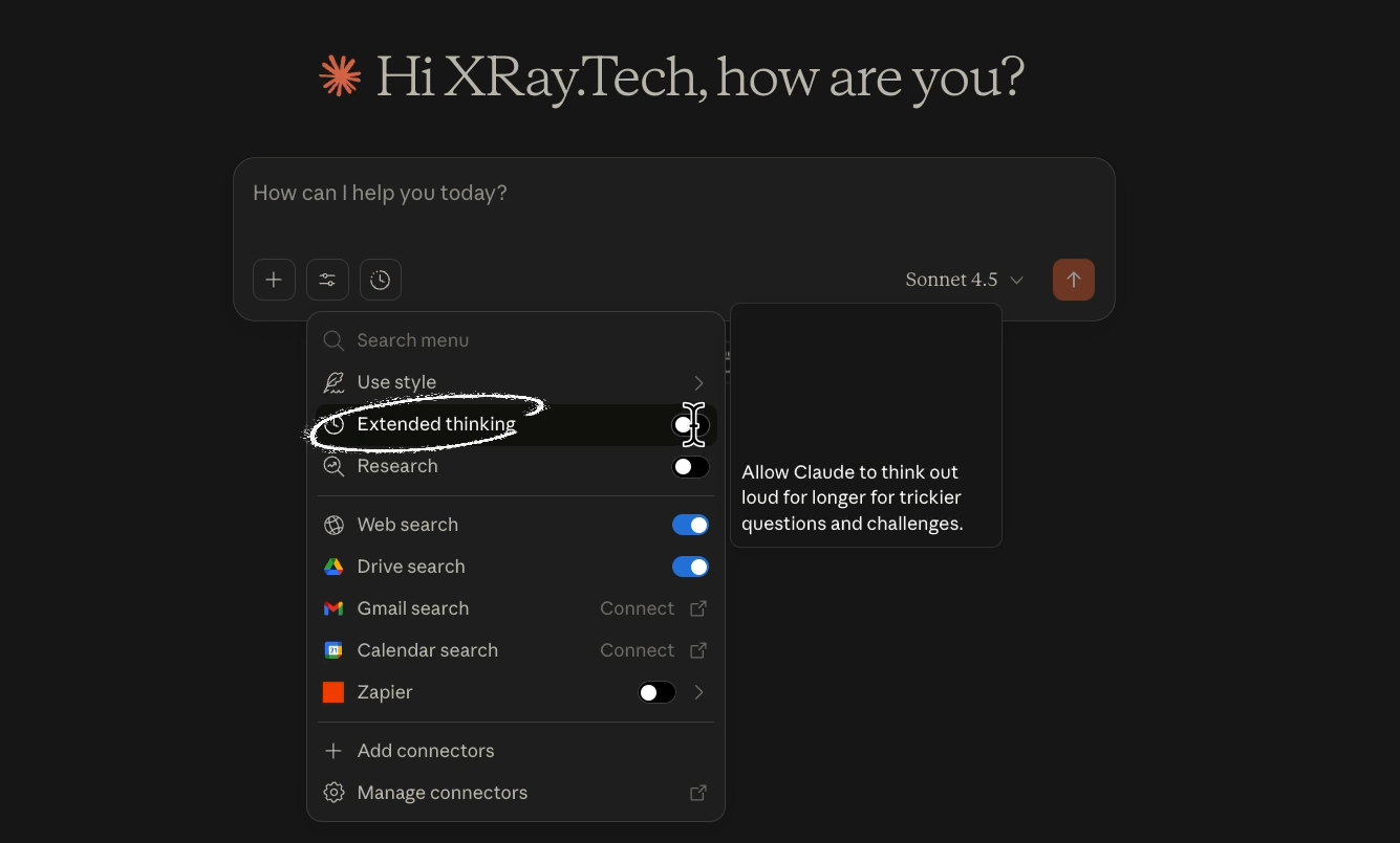 Extended thinking in Claude