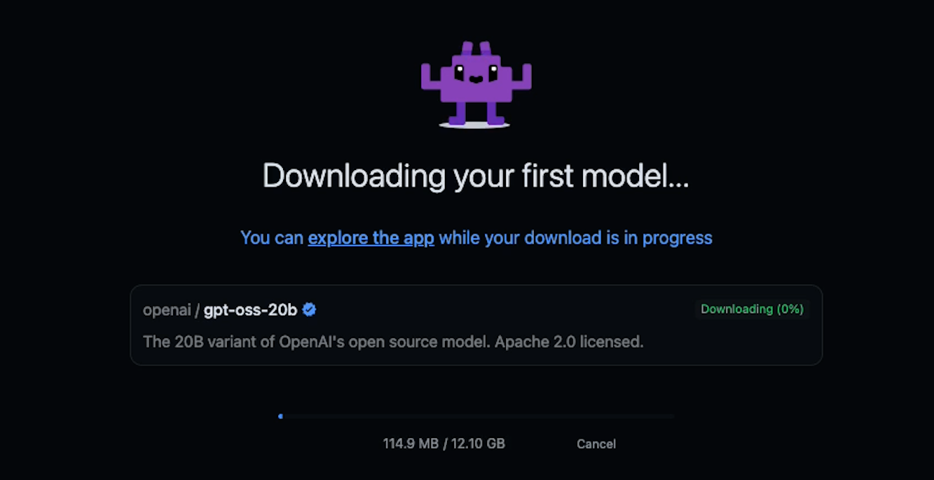 The default model downloaded by LM Studio - gpt-oss-20b