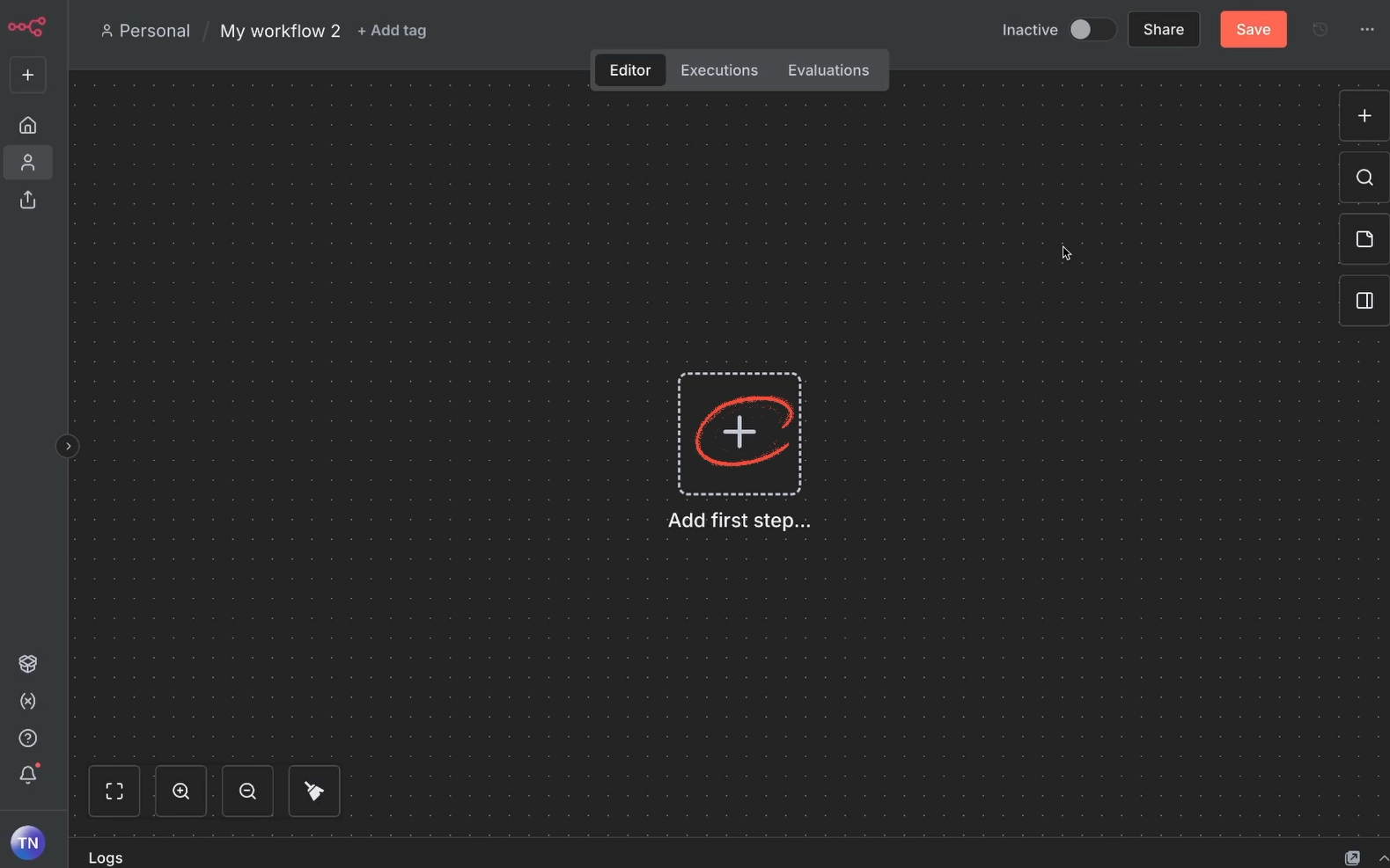 Add a trigger as the first step