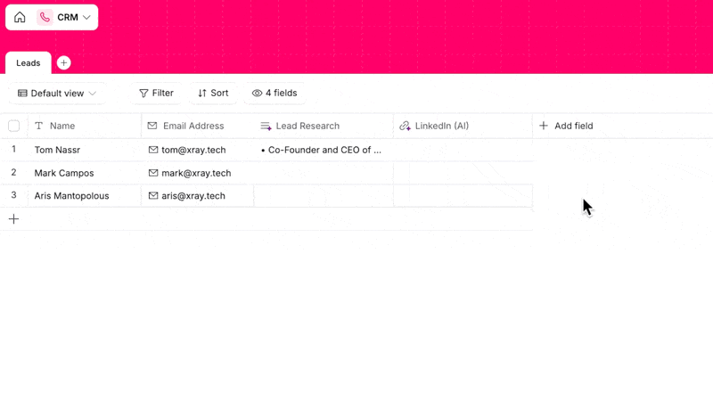 Using an AI agent to find a LinkedIn Profile URL