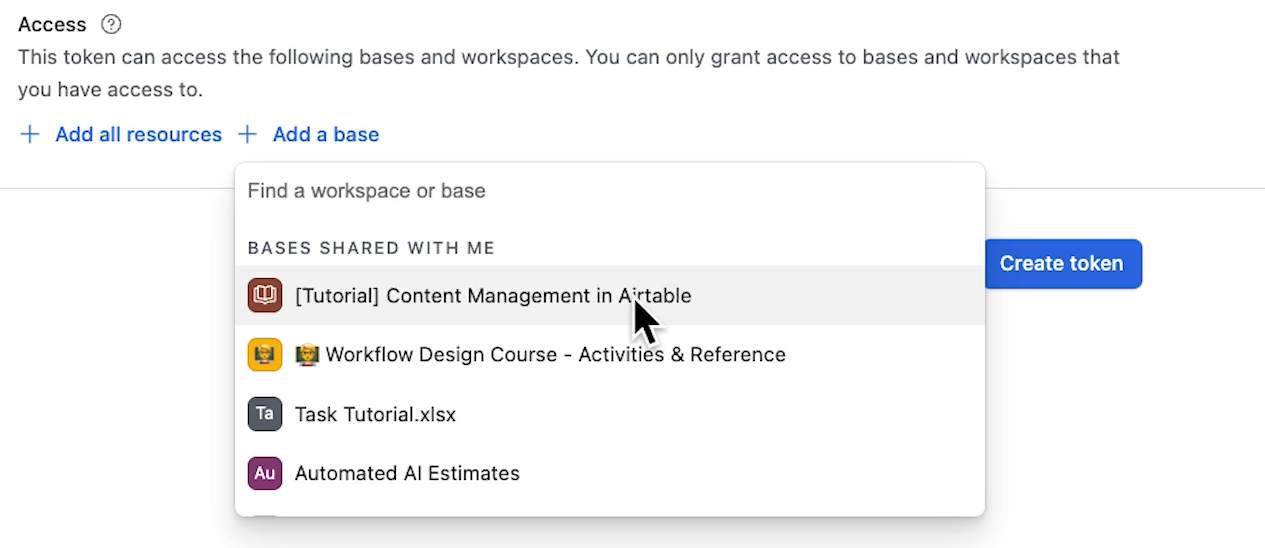 Granting access to one specific base