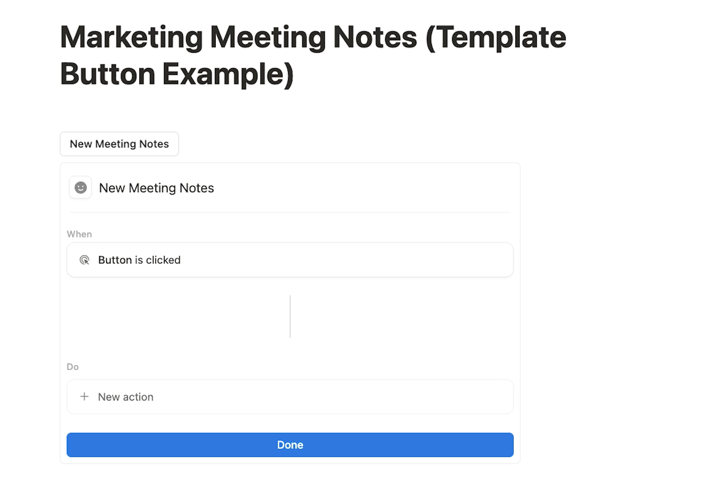 Renaming a button in Notion