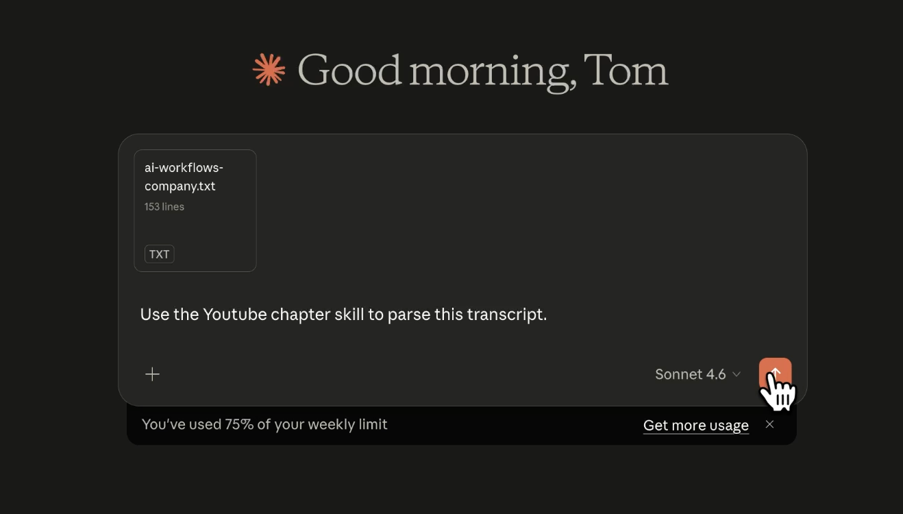 Invoke a skill by referencing it