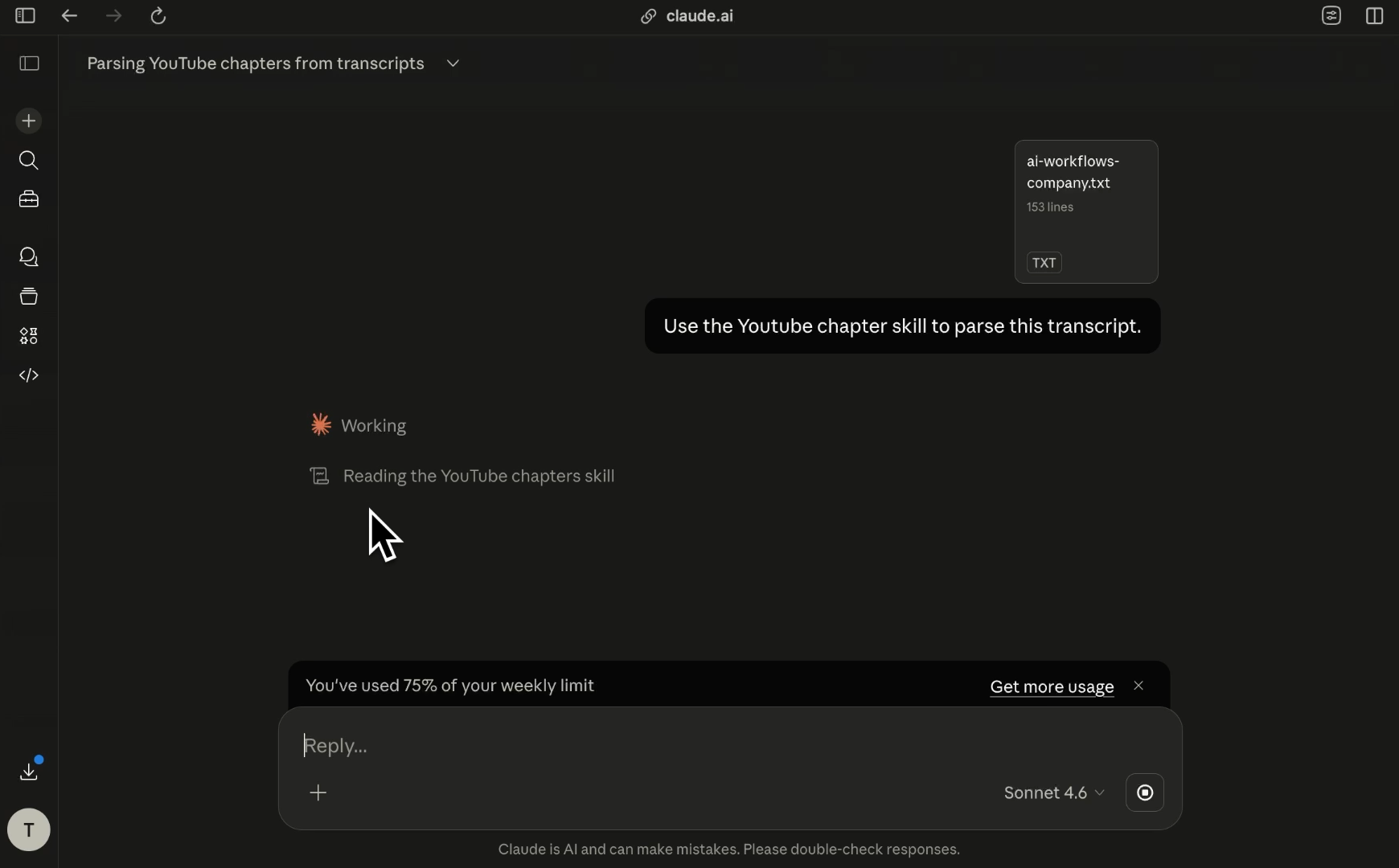 Claude accesses your skill before it answers