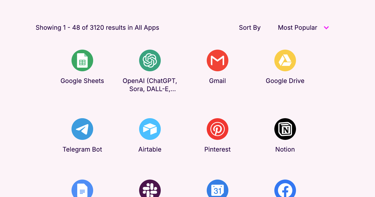 Integrations in Make