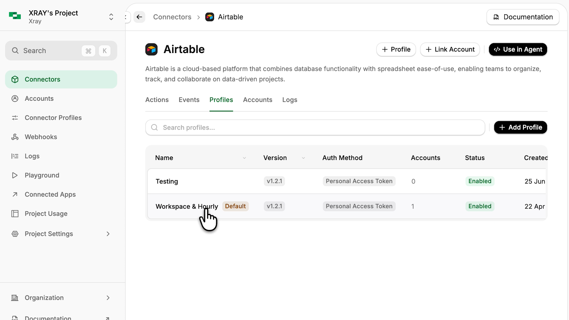 Connector profiles in StackOne