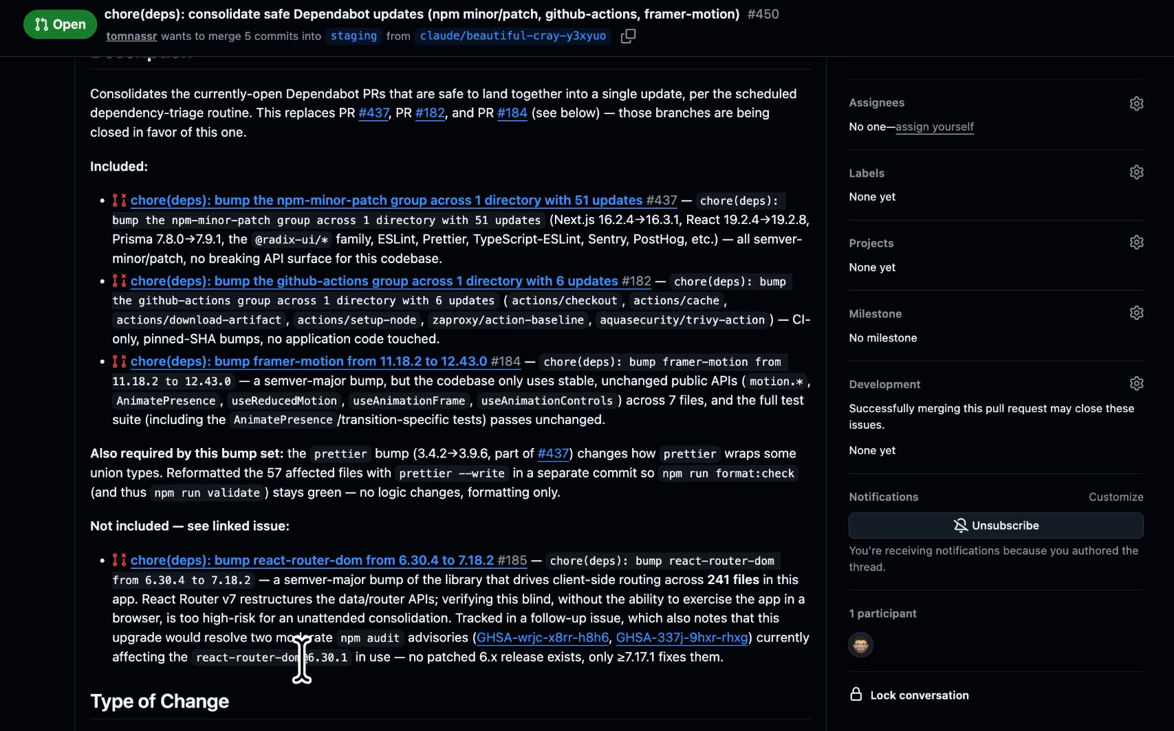 View Claude's work in Github