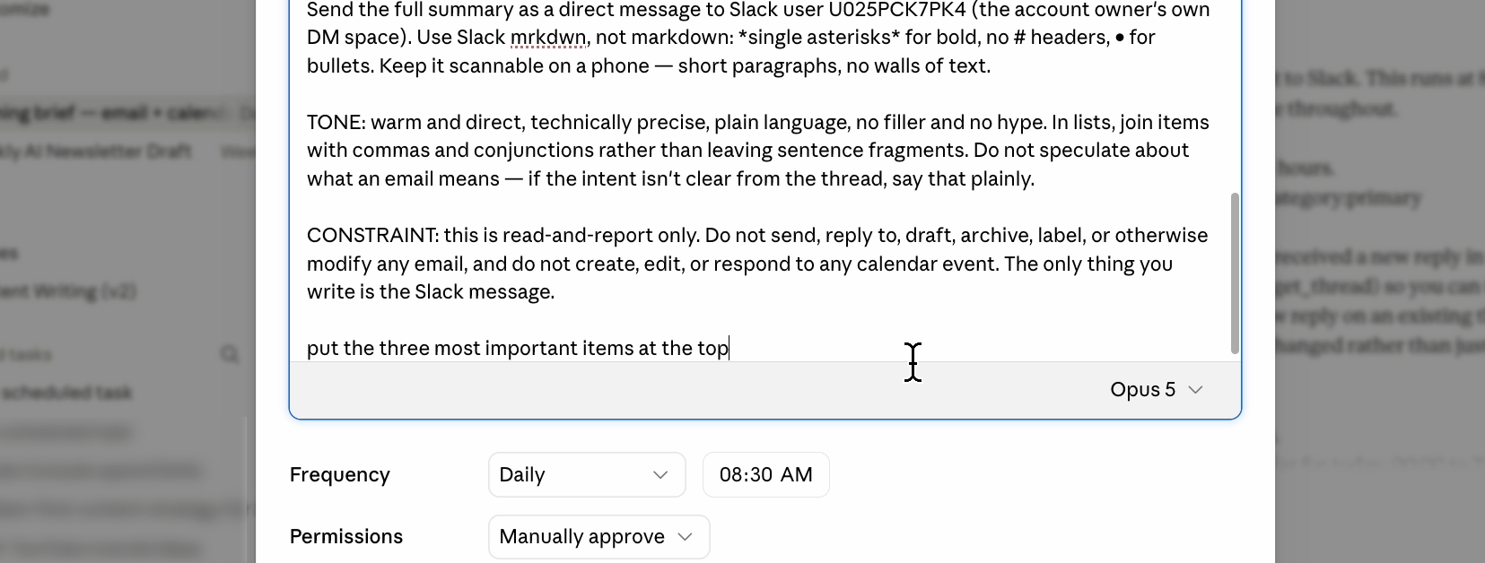 Customize the instructions as you'd like