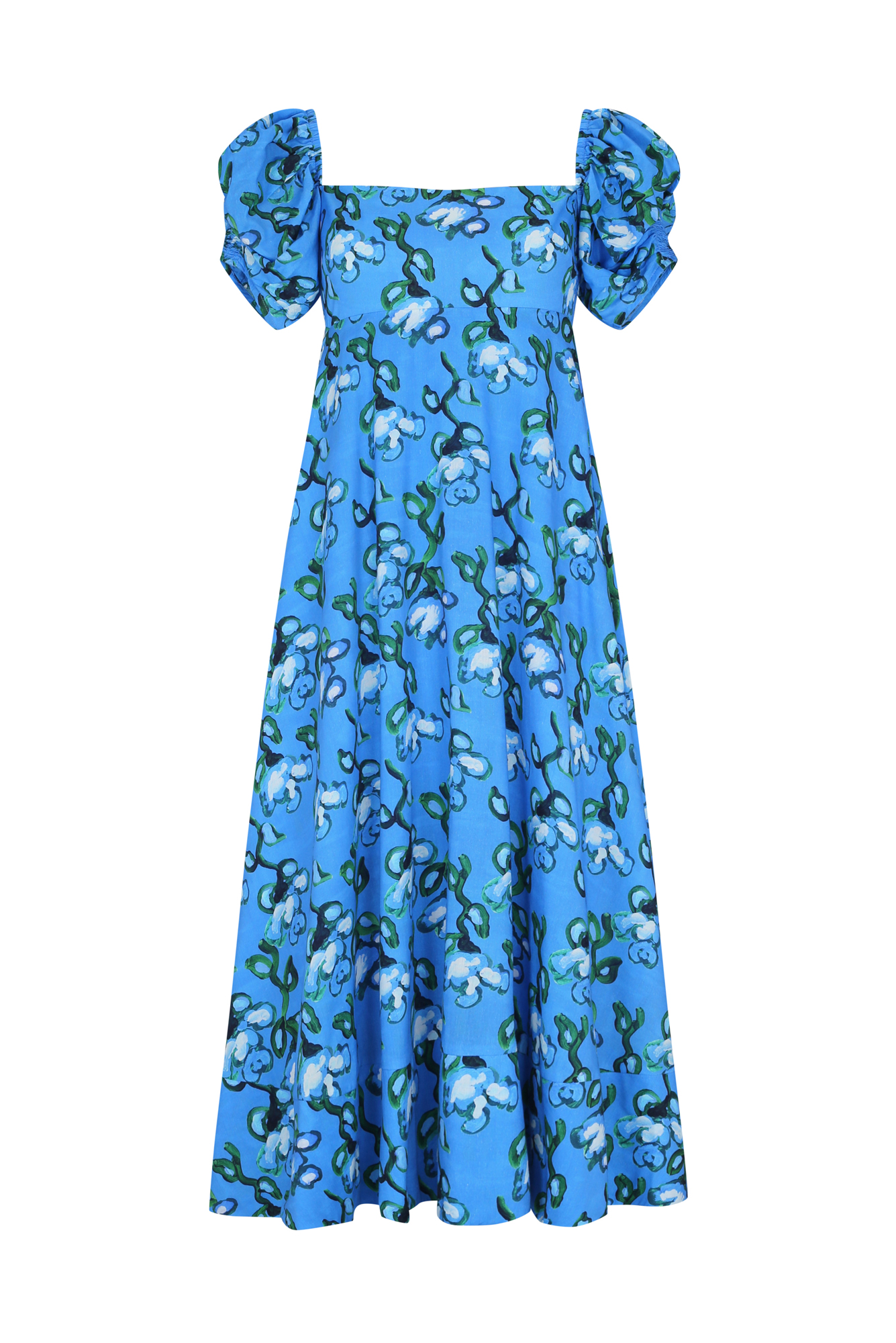 Calla Dress in Recuerdos Celeste Print