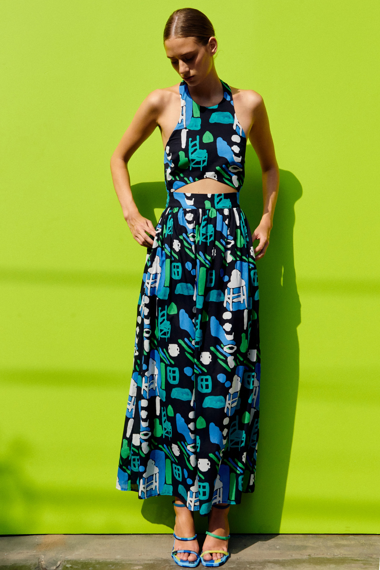 Nuevo Chicha Dress in Arcilla Azul Print