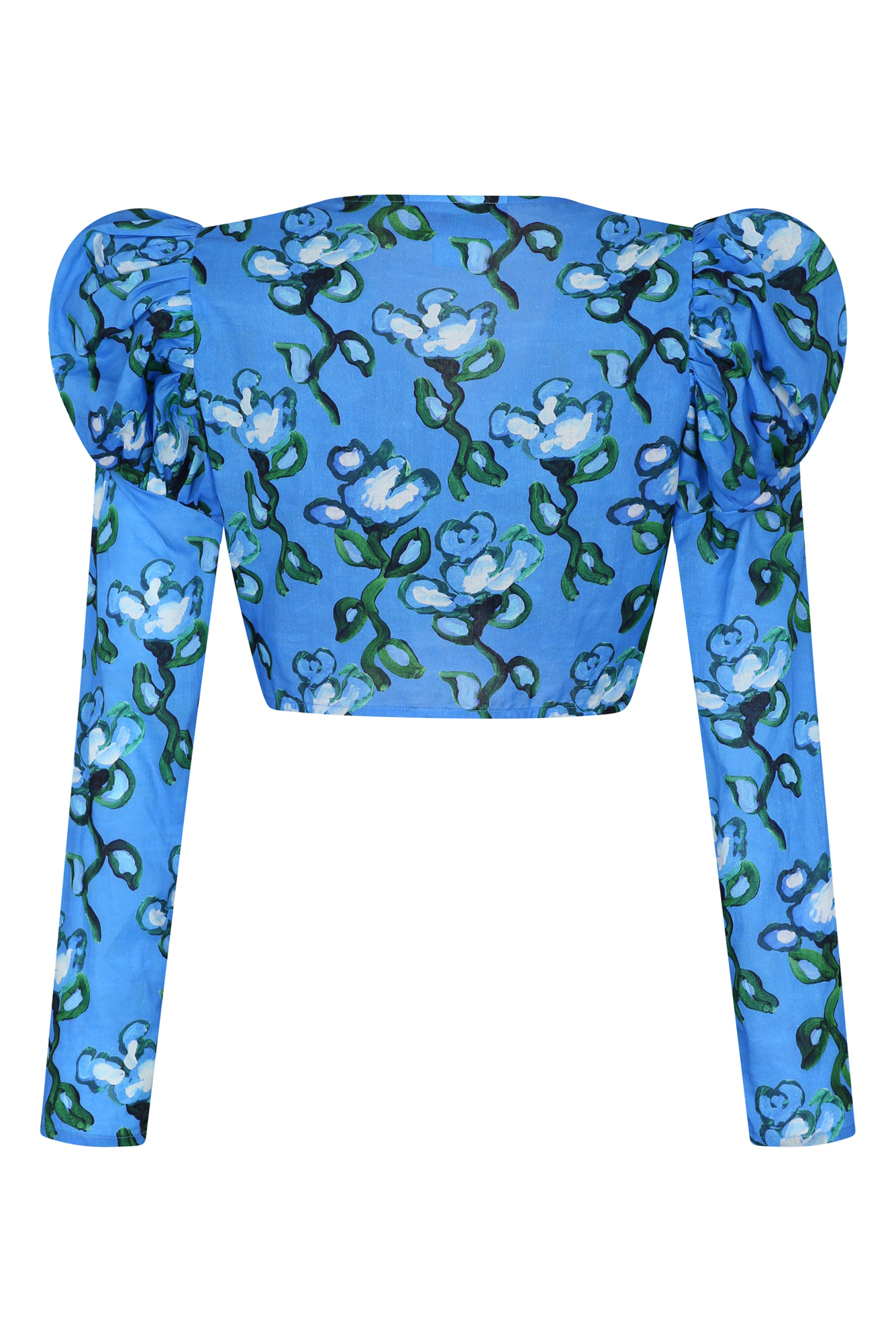 Tijuana Top in Recuerdos Celeste Print