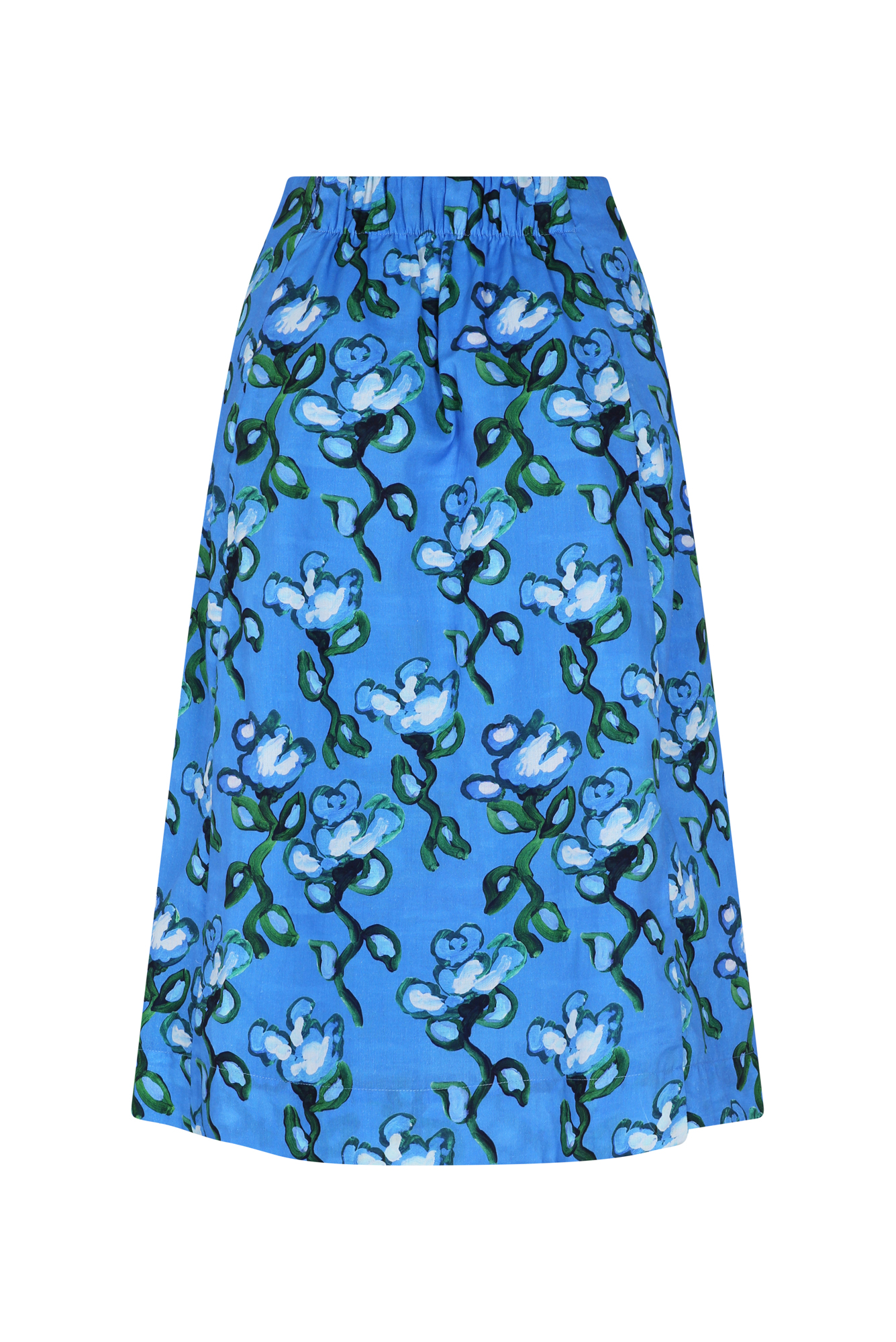 Yuzu Skirt in Recuerdos Celeste Print