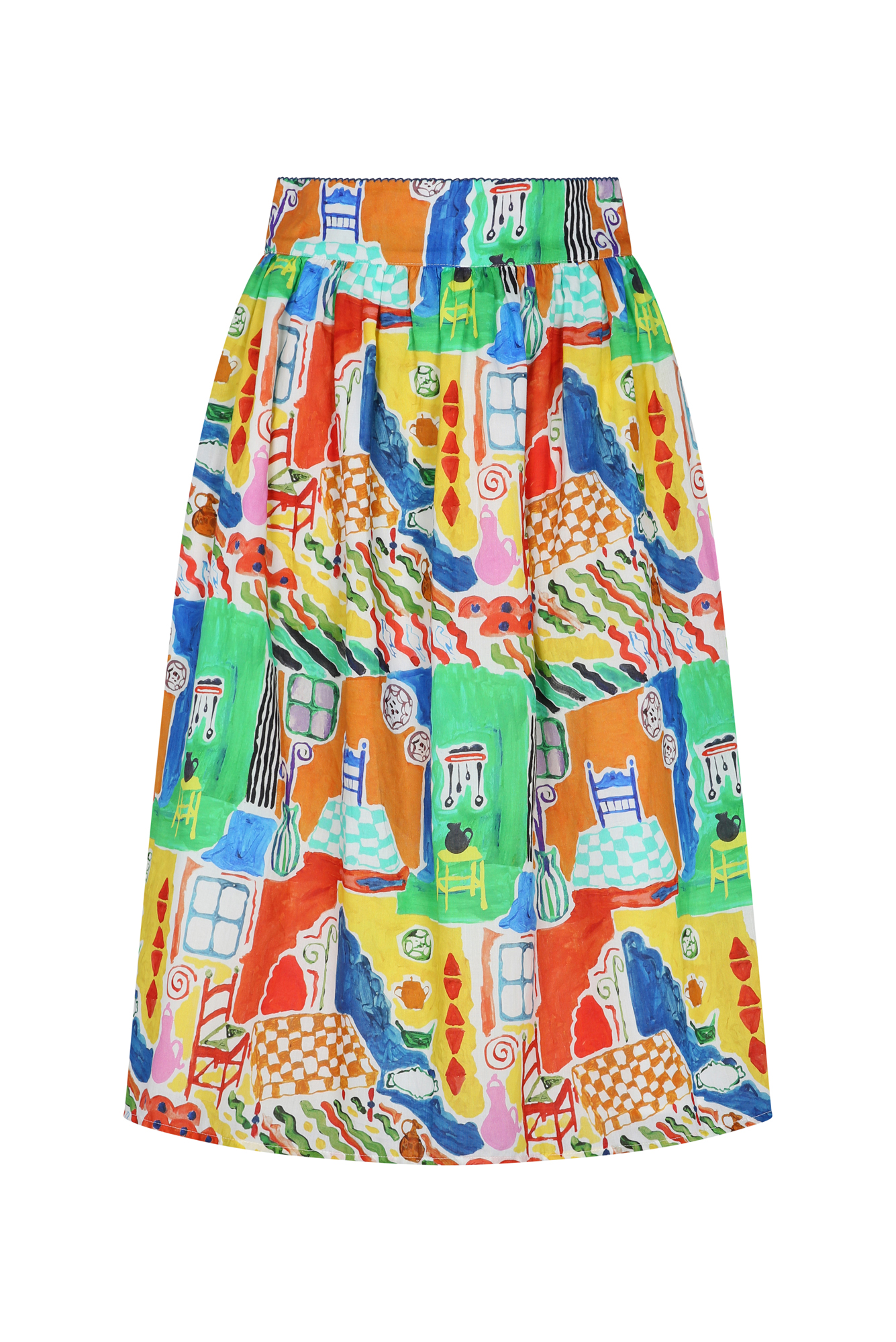 Angela Skirt in Cocina Dia Print