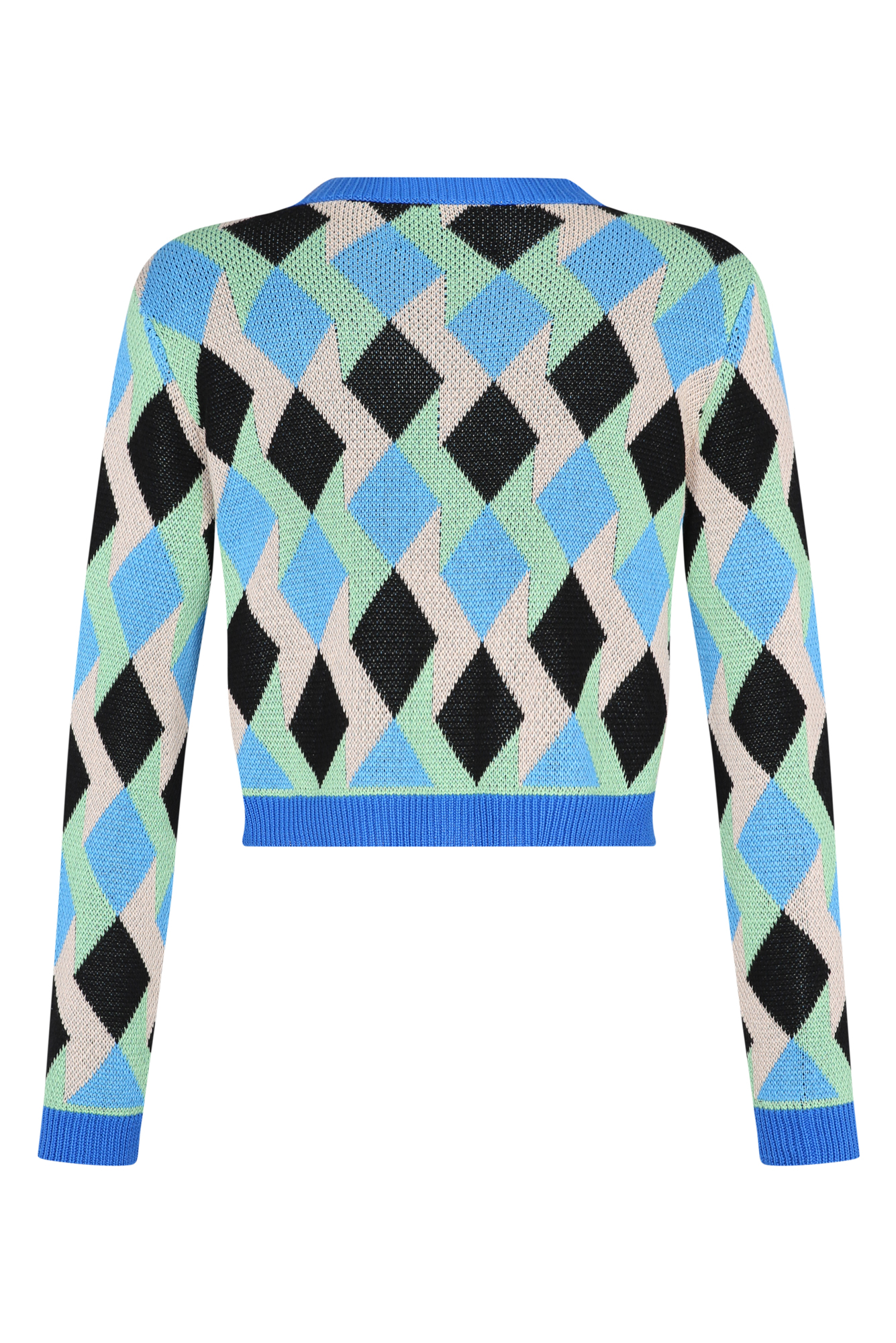 Trini Cardigan in Rombos Jacquard