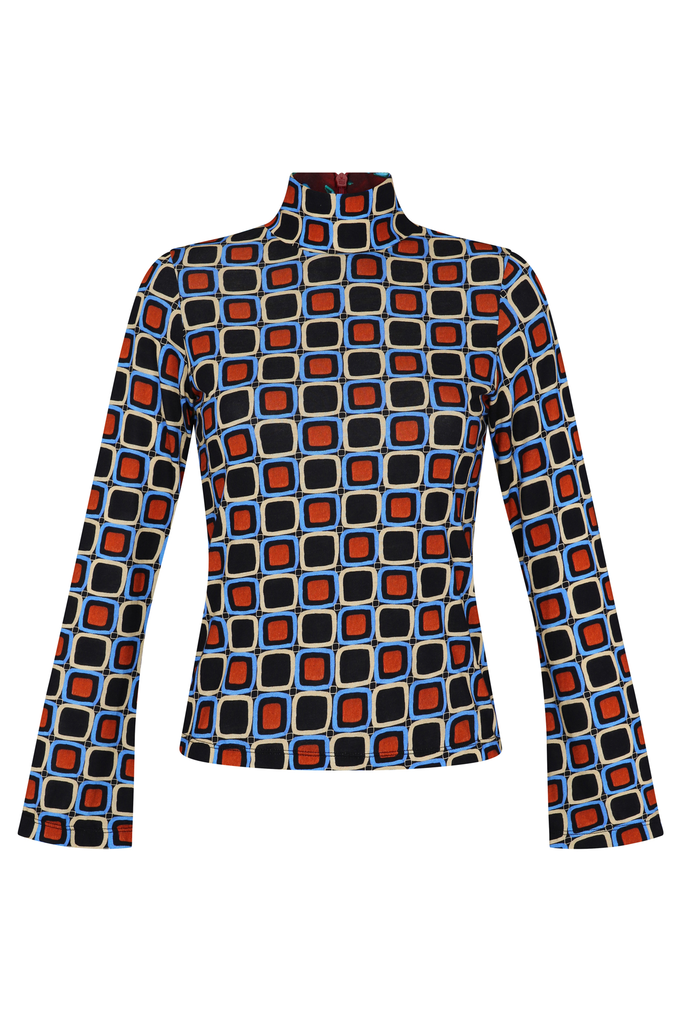 Sesamo Top in Mosaico Print