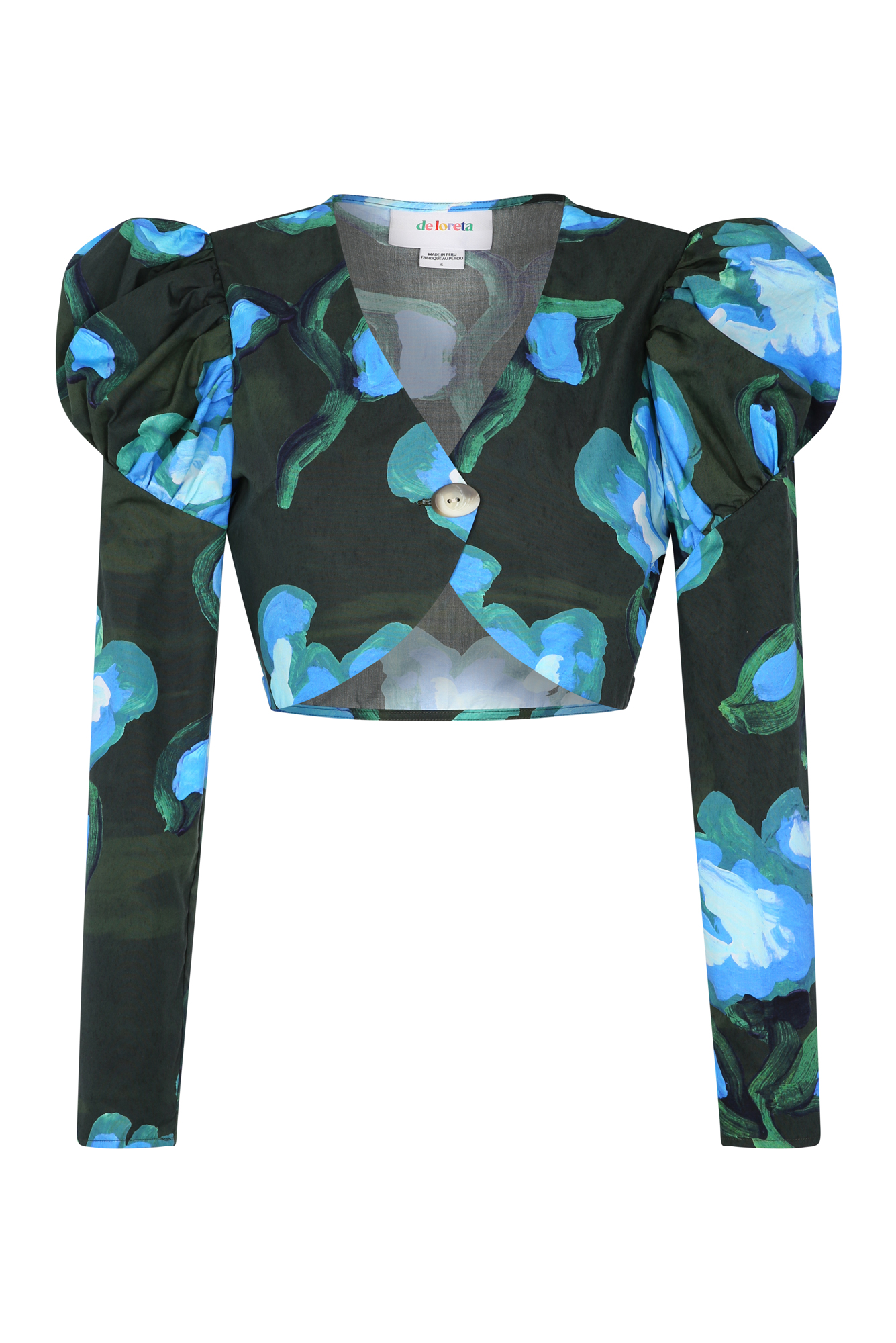 Tijuana Top in Recuerdos Verde Print 