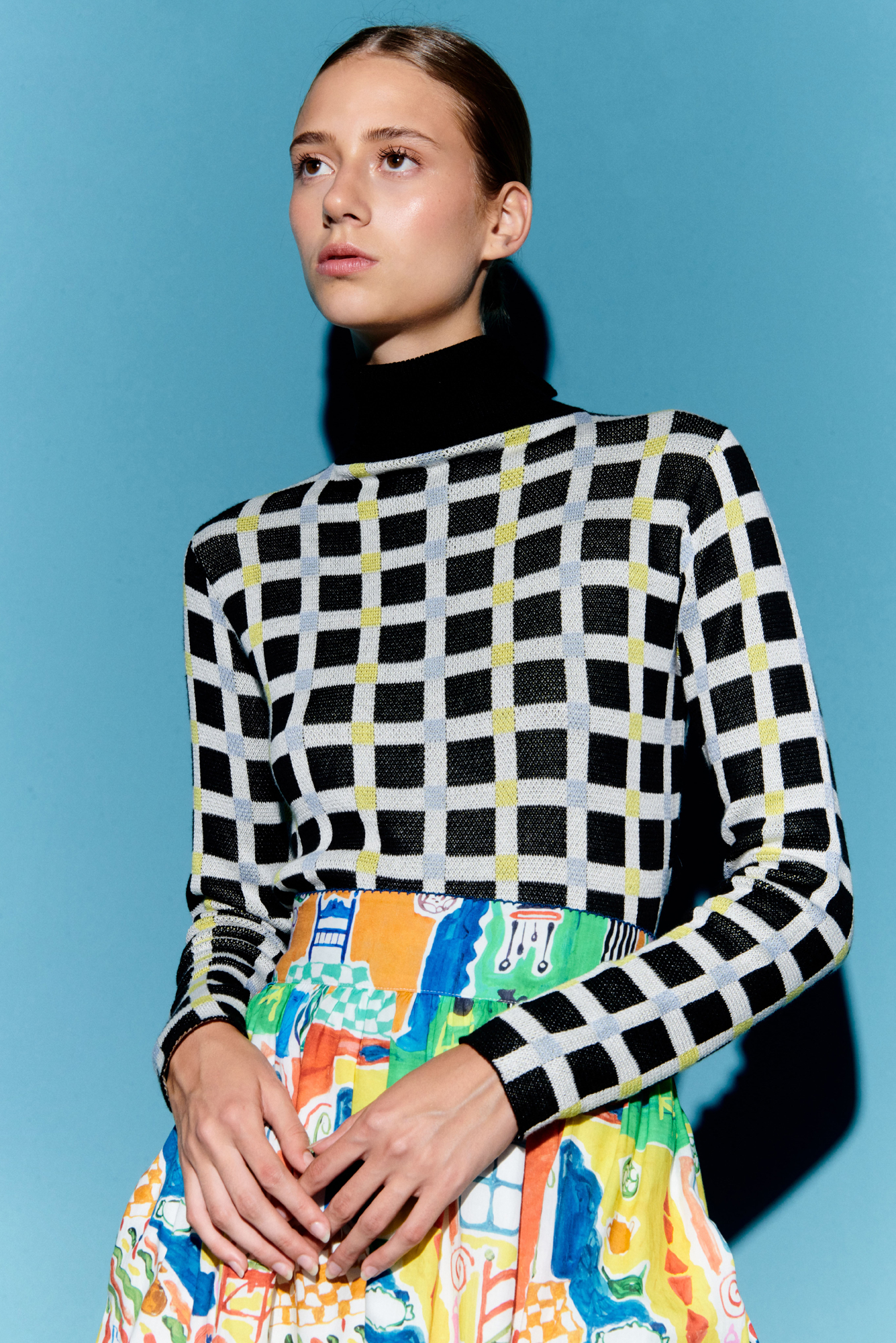Terra Sweater in Cuadros Jacquard