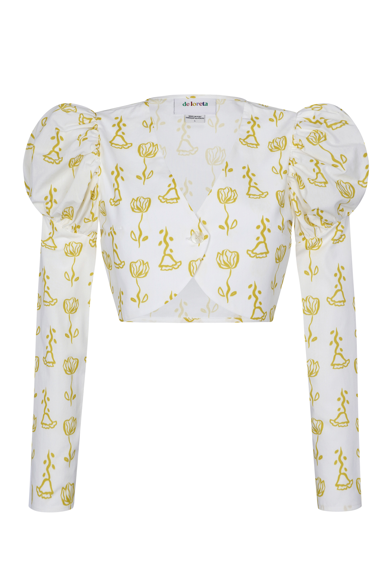 Tijuana Top in Trigo Amarillo Print