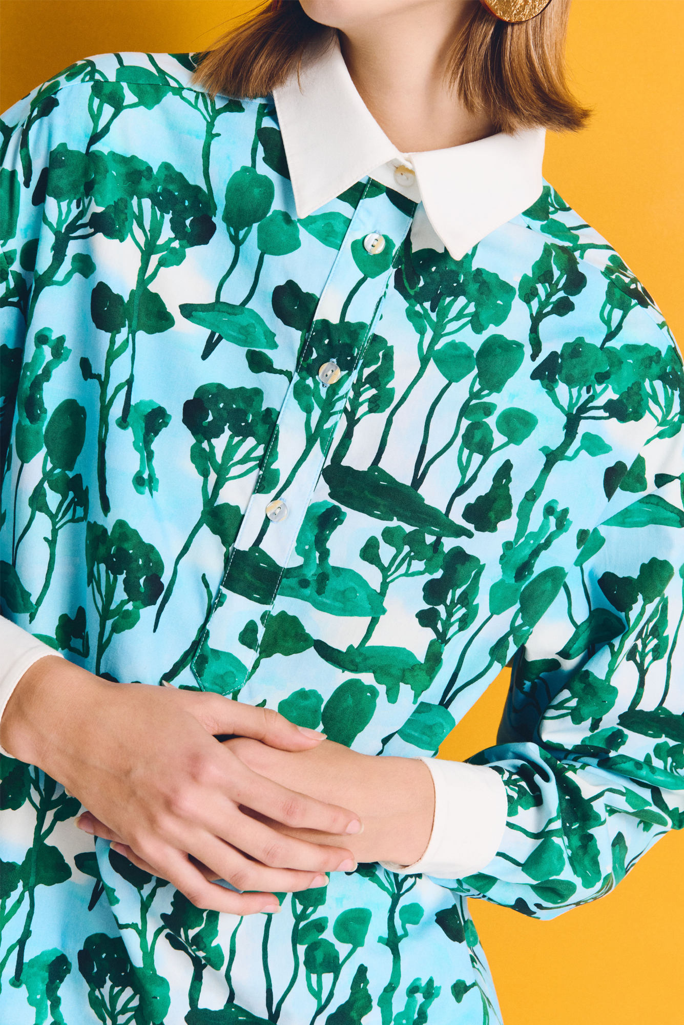 Nopal Blouse in Cosecha Print