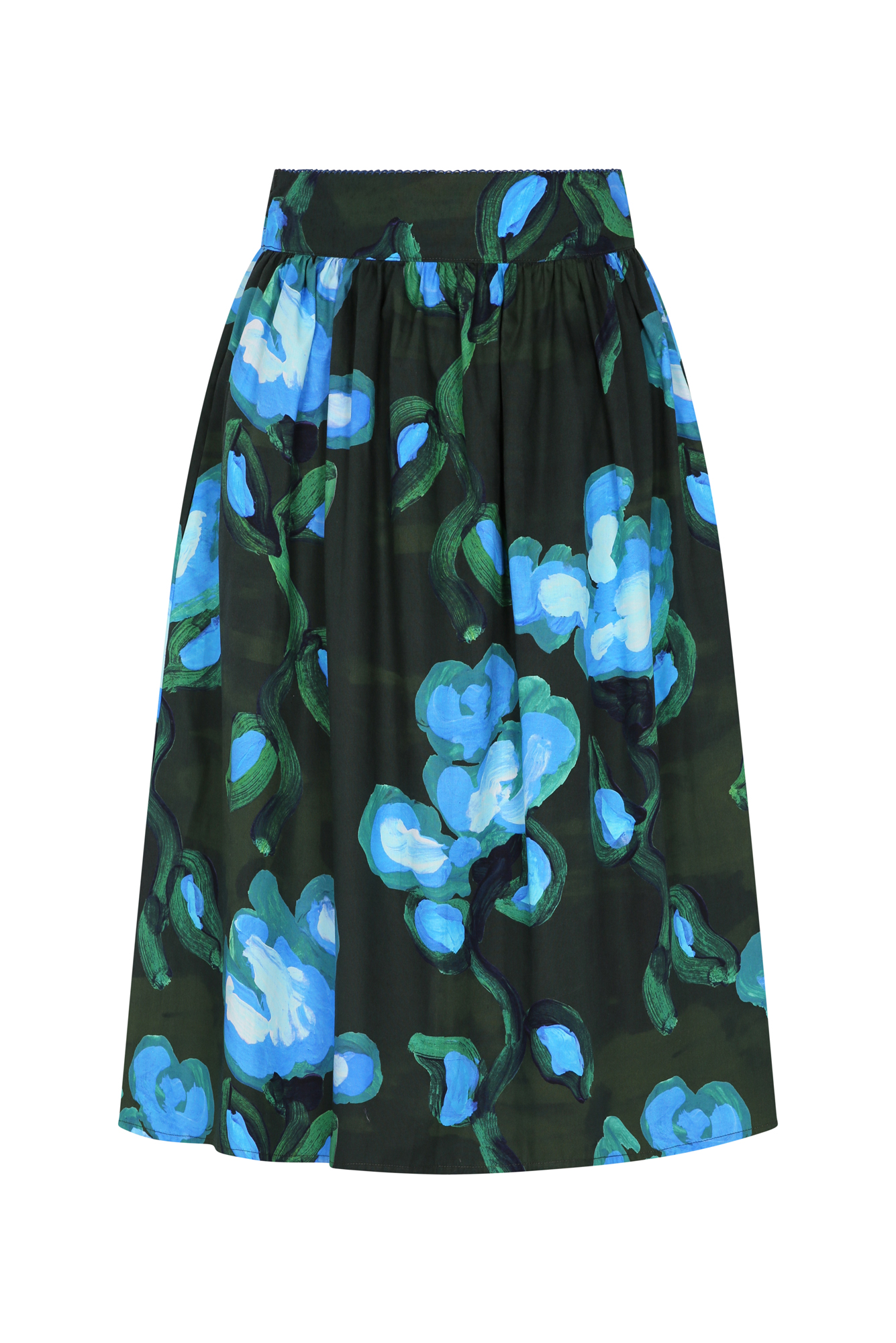 Angela Skirt in Recuerdos Verde Print