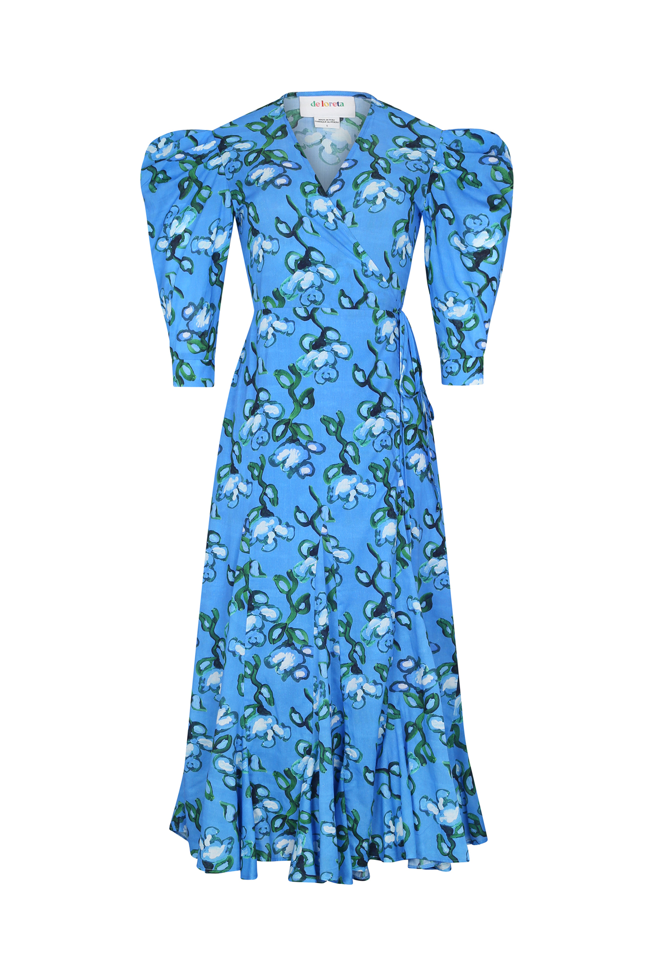 Izula Dress in Recuerdos Celeste Print